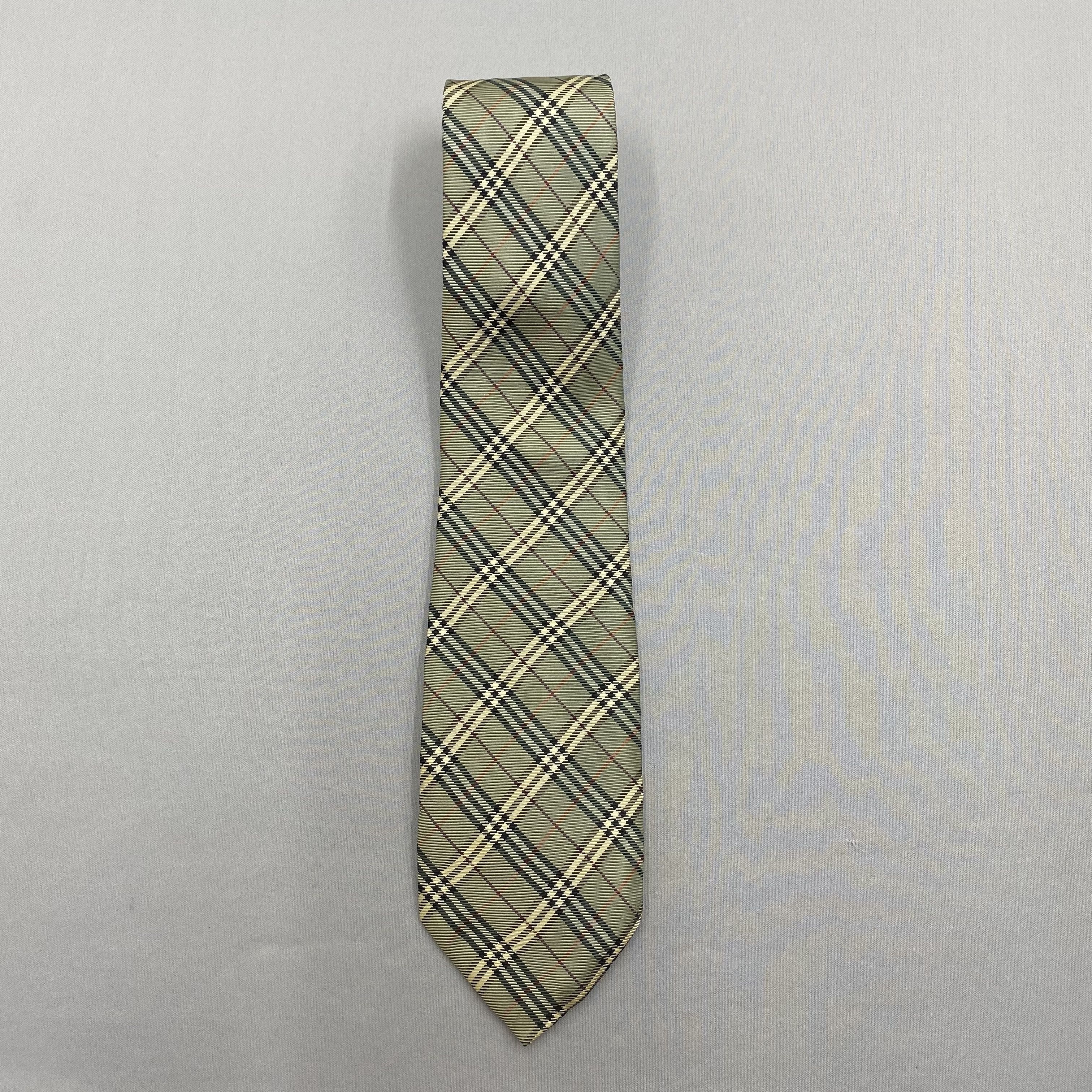 Burberry Vintage Burberry SILK Necktie Cravate Pure Silk Neck Tie Size ONE SIZE - 3 Thumbnail
