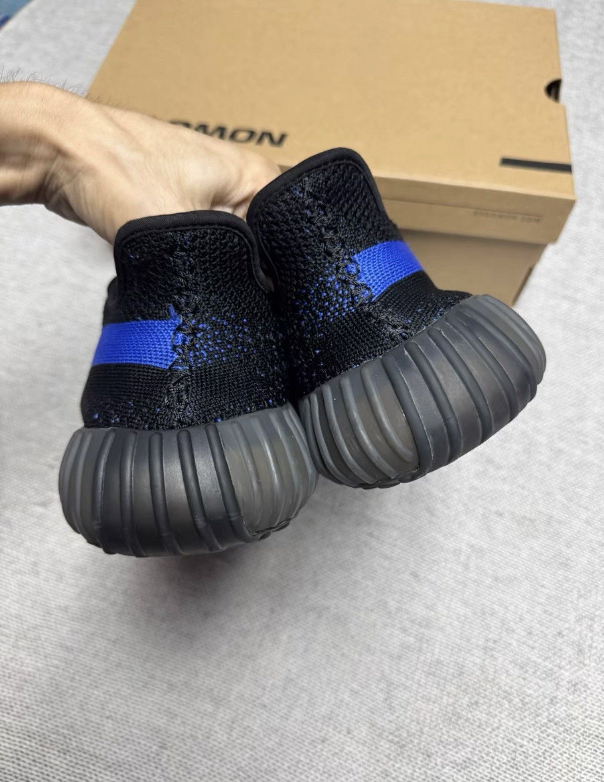 Adidas Adidas Yeezy 350 Black Blue GY7164 K37 Size US 9.5 / EU 42-43 - 5 Thumbnail
