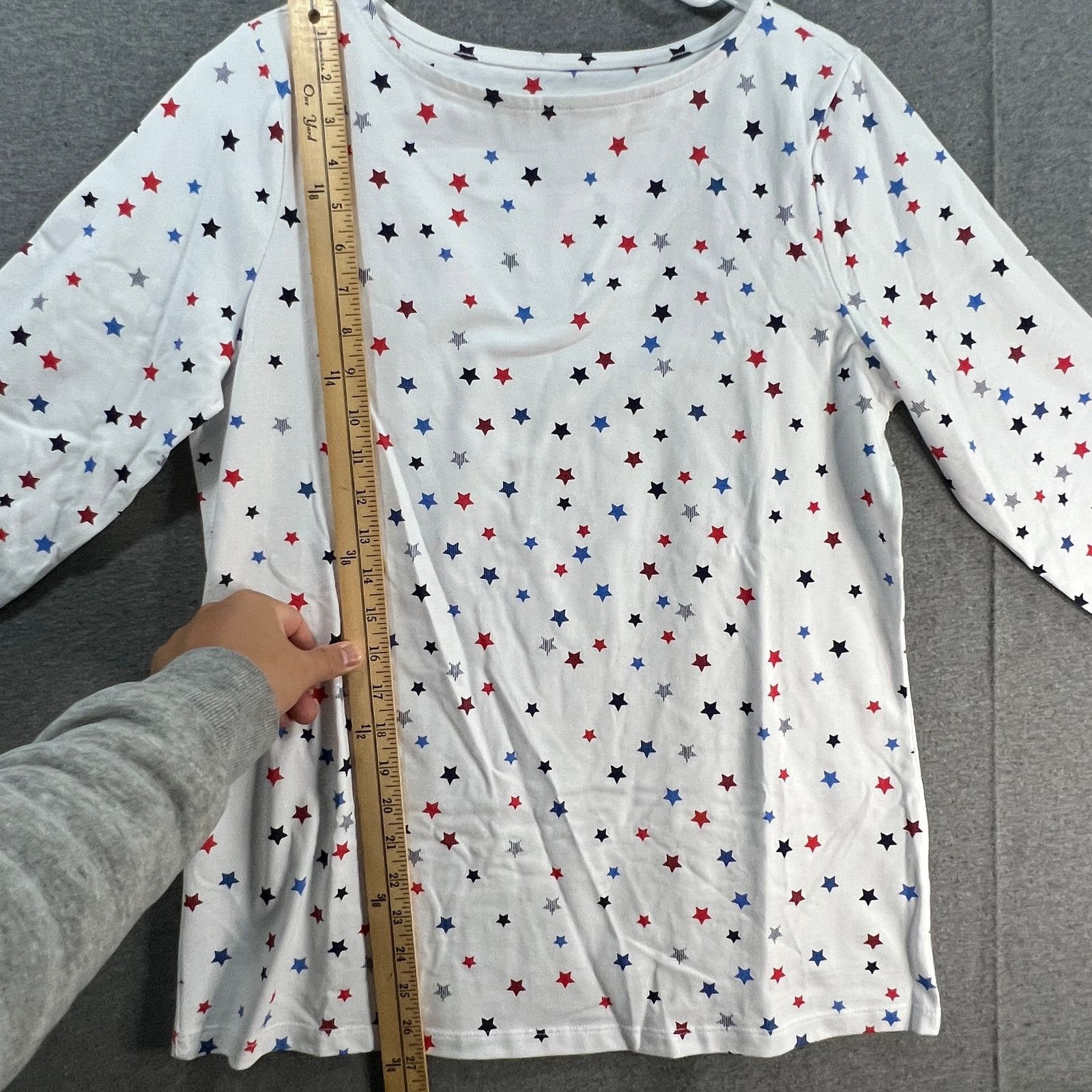 Denim & Co. Denim & Co. Printed Perfect Jersey Boat Neck 3/4 Size S / US 4 / IT 40 - 5 Thumbnail