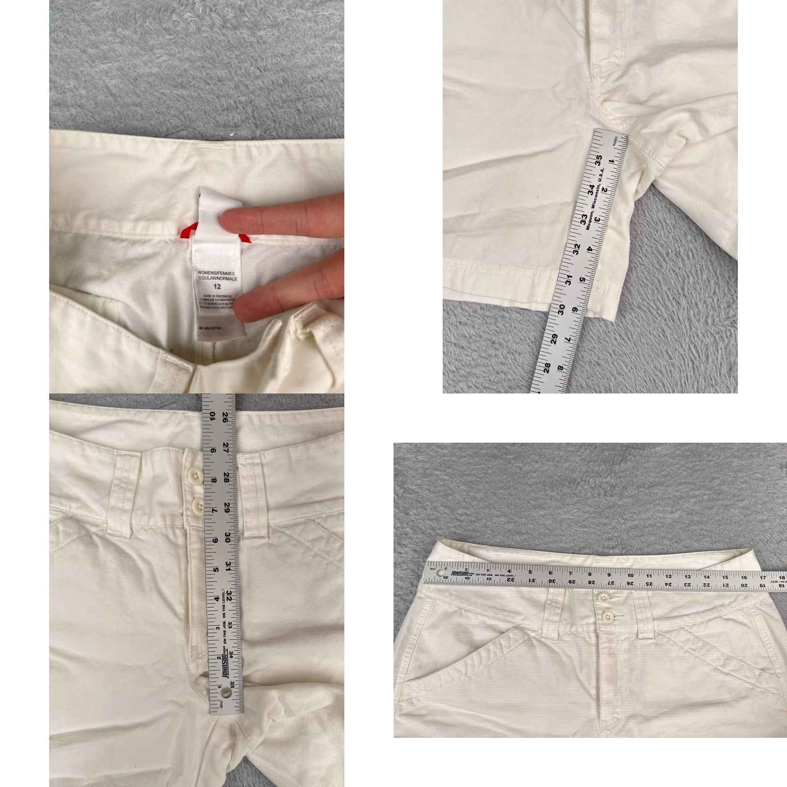 The North Face The North Face Shorts Adult 12 White 100% Cotton Hiking Casual Women Size 34" / US 12 / IT 48 - 8 Thumbnail