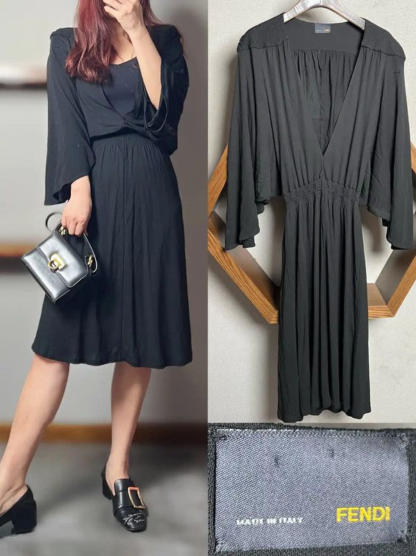 Fendi Fendi Black Women's Dress - Size One Size 0089 Size ONE SIZE - 1 Thumbnail