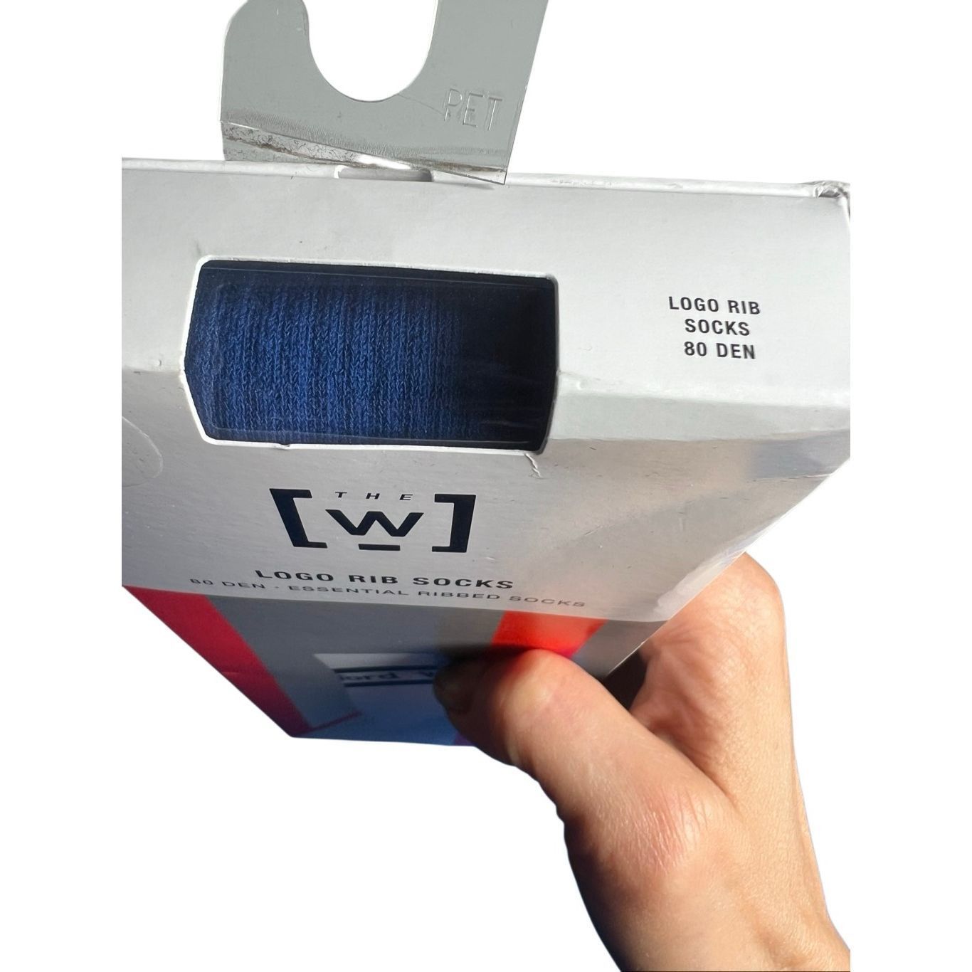Wolford NWT Wolford The W Logo Rib Socks Sodalite Blue/Black Size 40 Size ONE SIZE - 9 Thumbnail