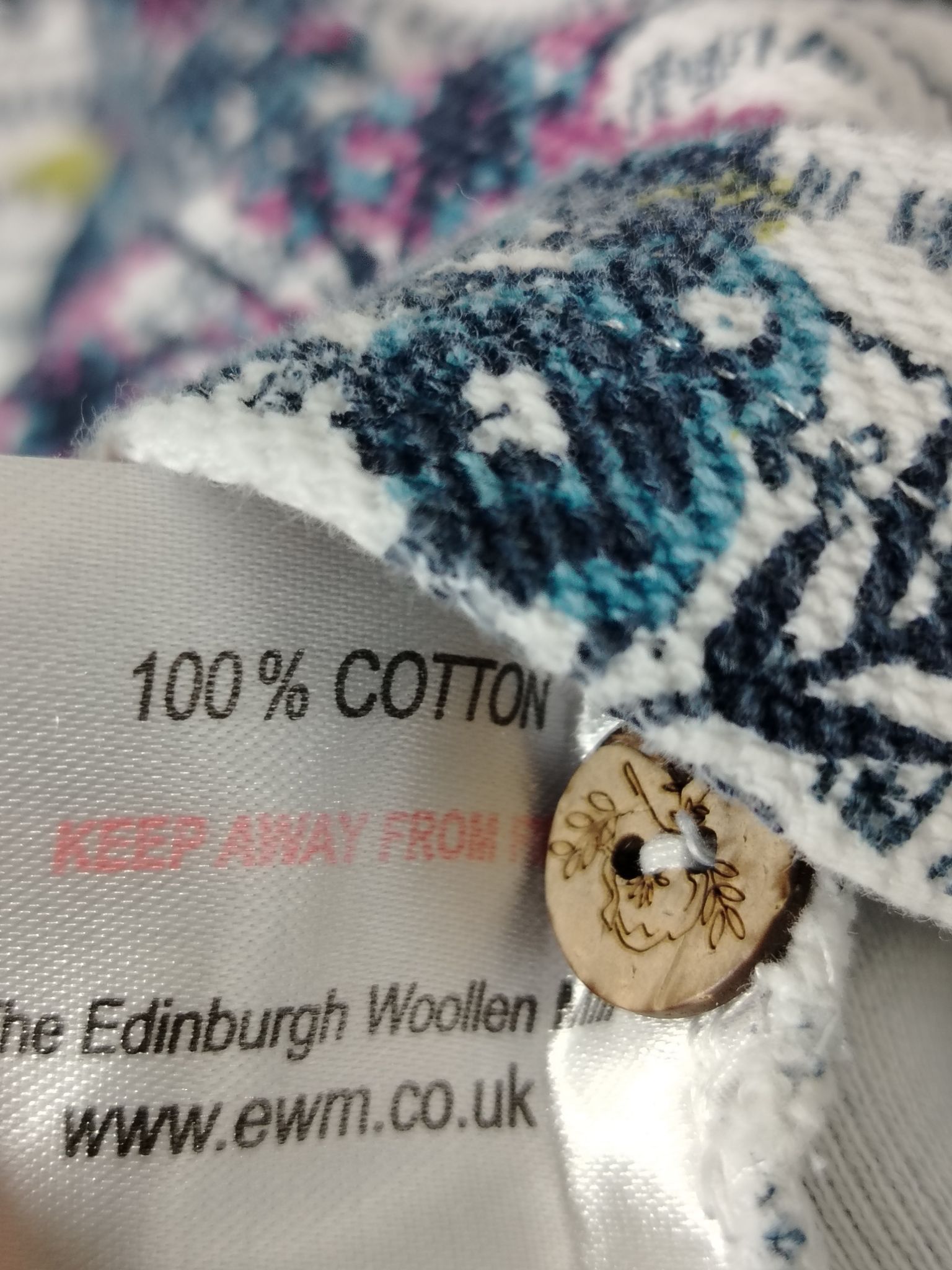 Other Pre-Loved Long Sleeve Jumper Women's M Cotton Stripe Floral Size M / US 6-8 / IT 42-44 - 3 Thumbnail