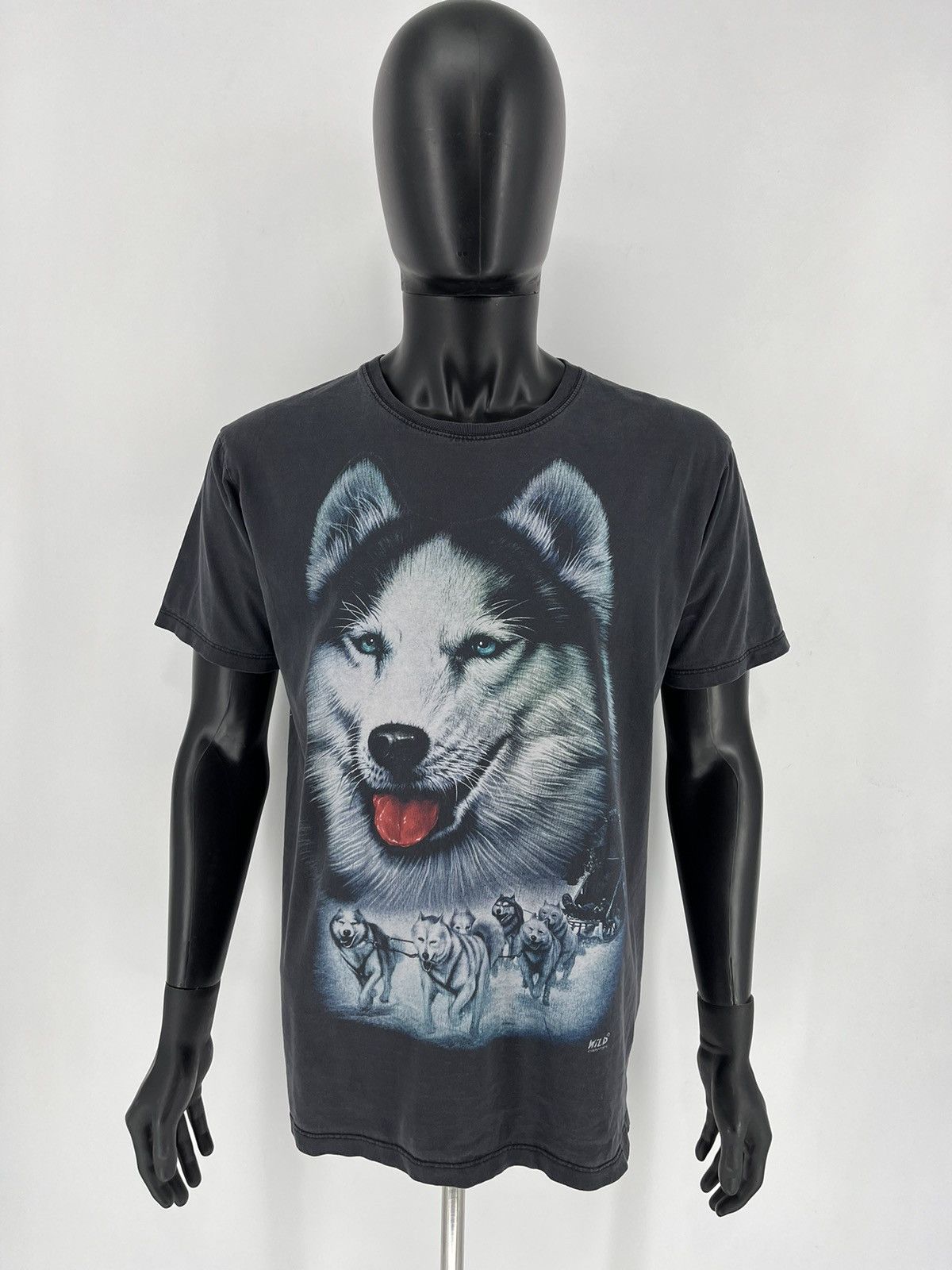 Band Tees Vintage 90s Wolf Face Boxy Fit Tee Toys Rock Size US L / EU 52-54 / 3 - 2 Thumbnail