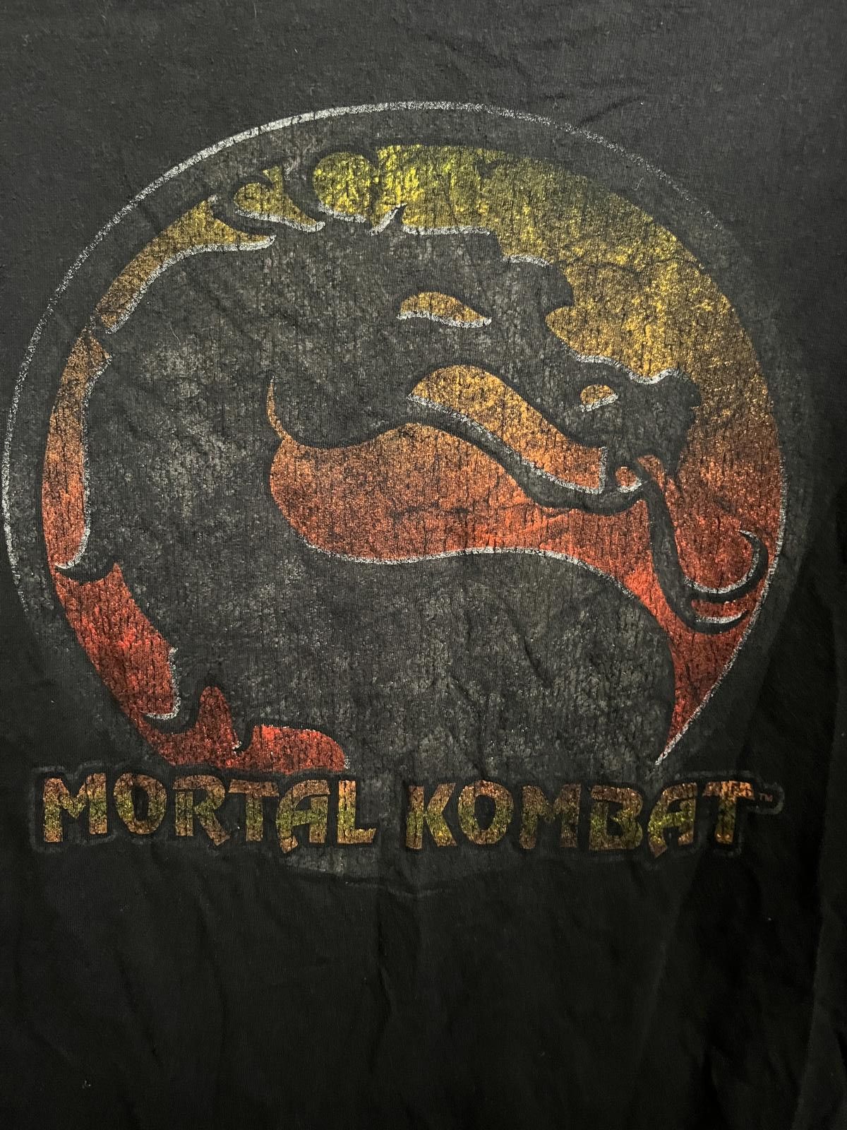 Jerzees Y2K Faded Mortal Kombat T-shirt Mortal Kombat Video Game Tee Size US L / EU 52-54 / 3 - 3 Thumbnail