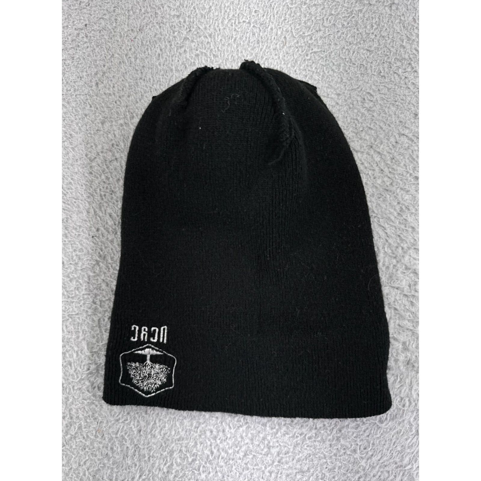 Vintage UCYC Beanie Hat Adult One Size Black Acrylic Pom Logo Casual Mens Size ONE SIZE - 7 Thumbnail