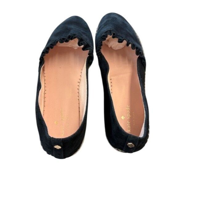 Kate Spade Kate Spade Black Suede Leather Espadrille Flats Womens Size Size US 10 / IT 40 - 4 Thumbnail