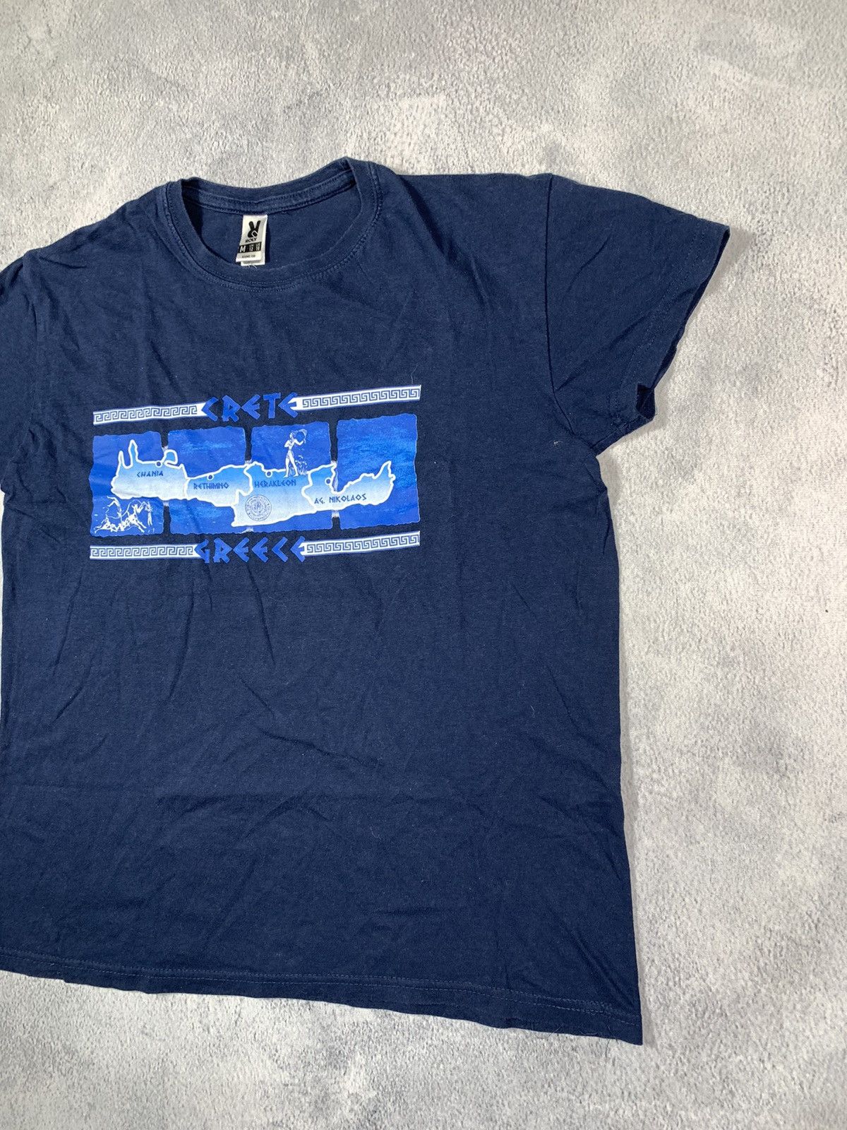 Japanese Brand × Vintage Vintage Y2K Greece maps tee streetwear biglogo style size M Size M / US 6-8 / IT 42-44 - 3 Thumbnail