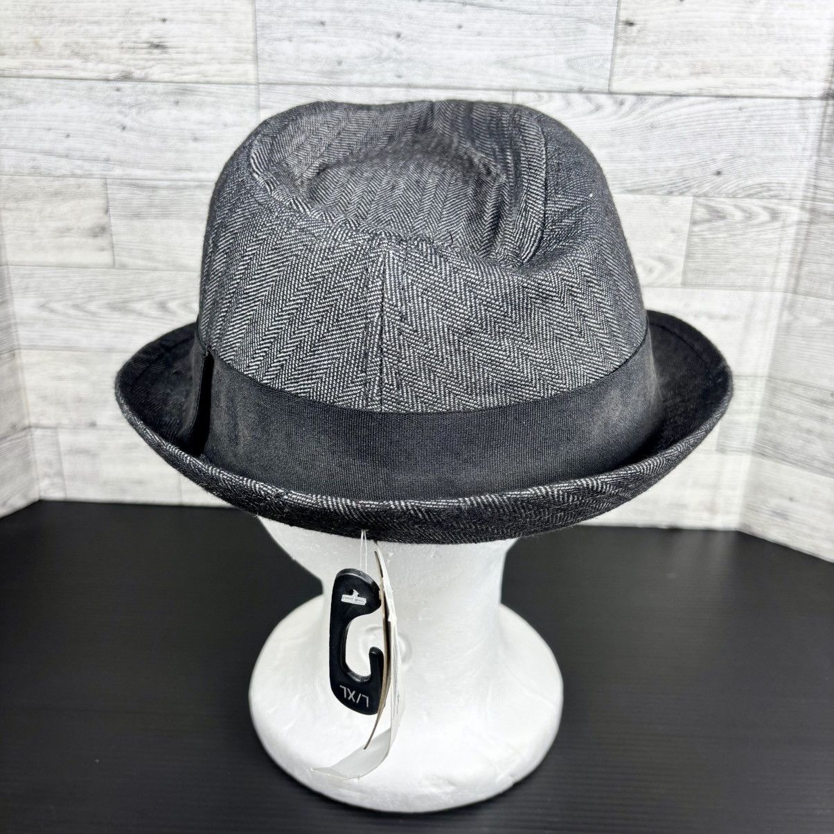 Stetson Stetson All American Fedora Hat Men's L-XL Herringbone NWT Size ONE SIZE - 4 Thumbnail