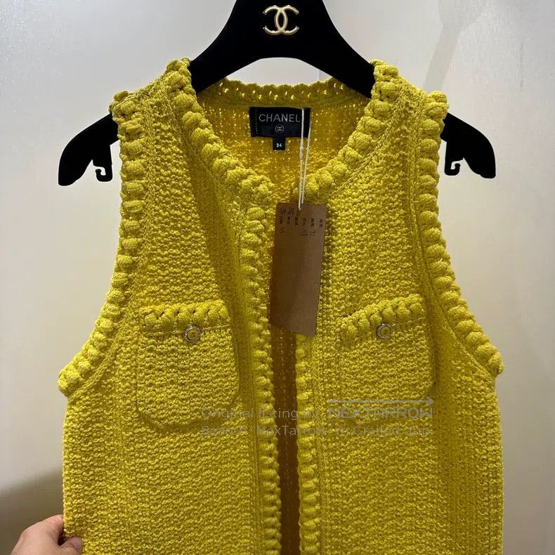 Chanel Chanel Logo diamond buckle woven vest Size XXS / US 00 / IT 34 - 6 Thumbnail