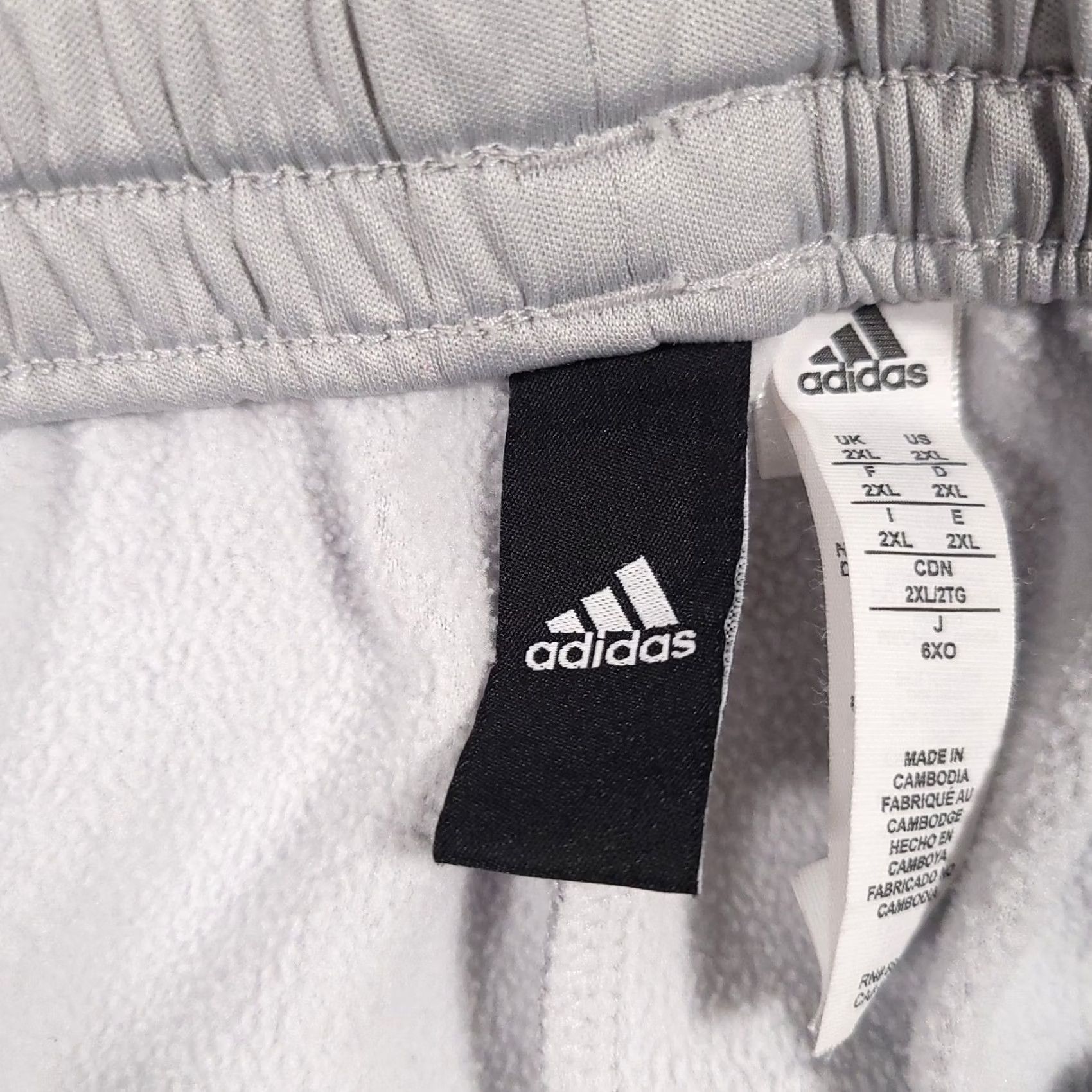 Adidas Adidas Pants Mens 2XL Gray ClimaWarm Fleece Jogger Pockets Drawstring Athletic Size US 39 - 6 Thumbnail