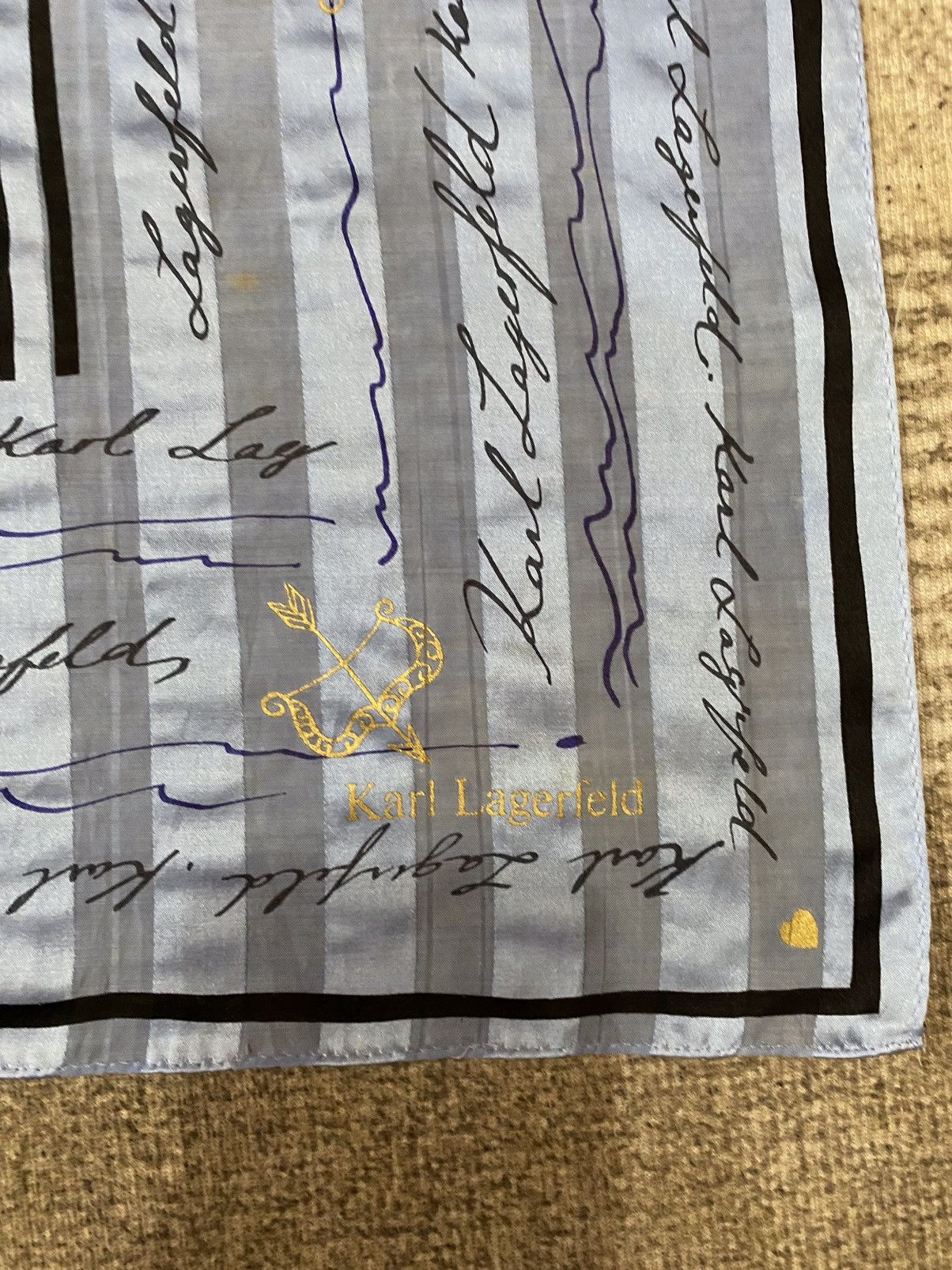 Karl Lagerfeld Karl Lagerfeld Overprint Scarves/Handkerchief/Pocket Square Size ONE SIZE - 4 Thumbnail