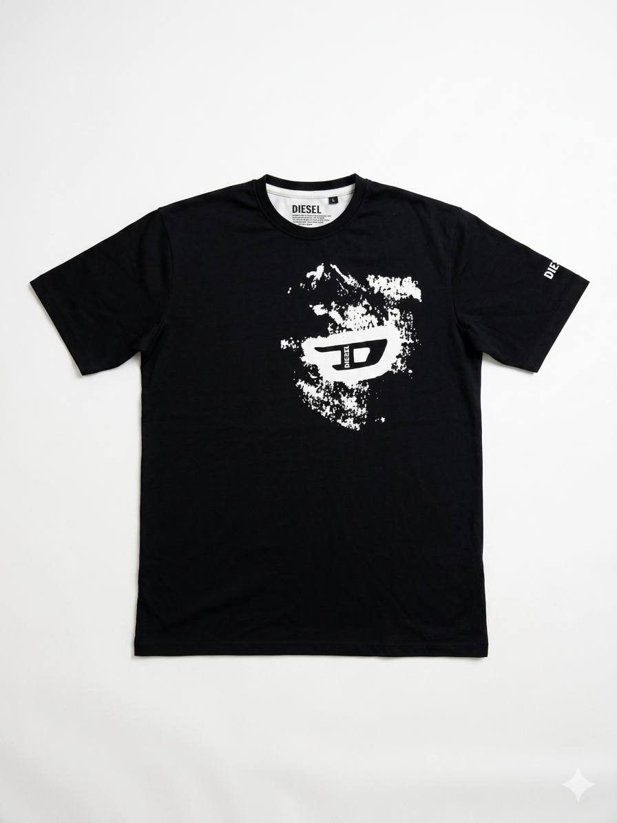 Diesel Diesel Black Graphic Big Logo Tee Shirt "SHOUT" - Size L Size US L / EU 52-54 / 3 - 1 Thumbnail
