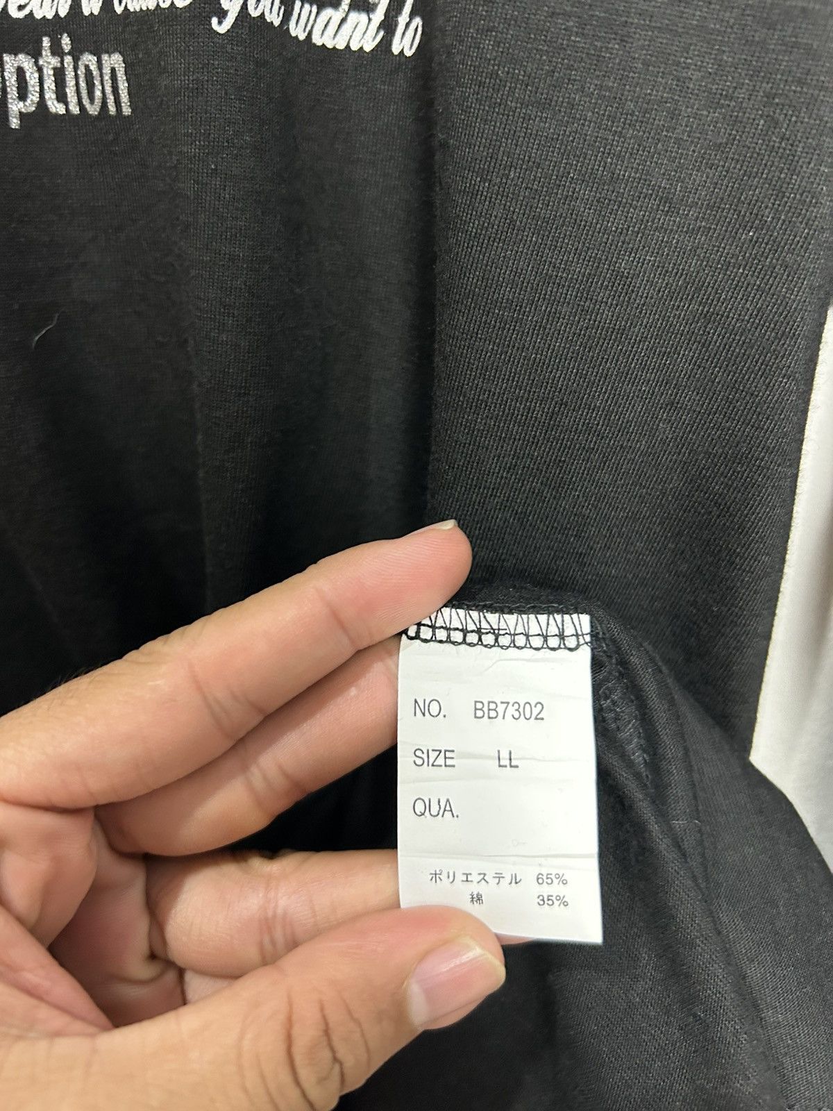 Japanese Brand Y2k Badboy USA double Layer Poem longsleeve Size US L / EU 52-54 / 3 - 6 Thumbnail
