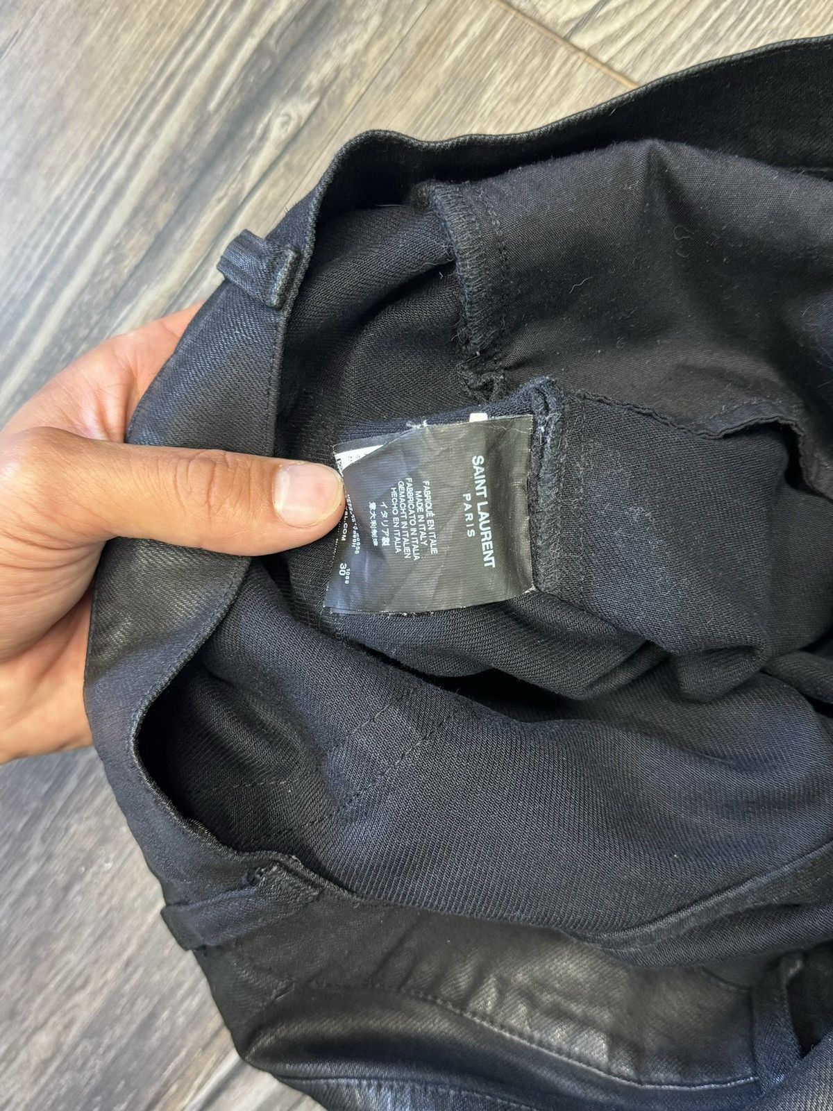 Saint Laurent Paris Saint Laurent Paris Waxed Denim Size US 30 / EU 46 - 4 Thumbnail
