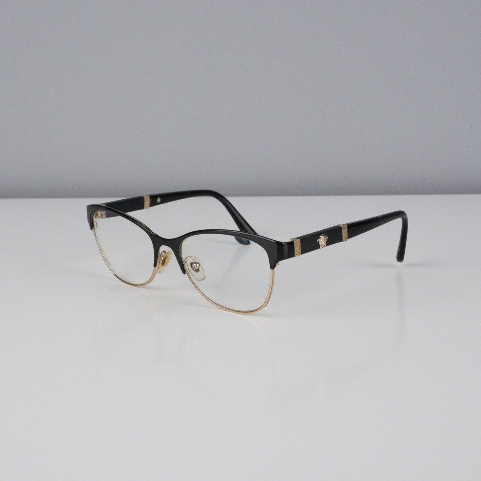 Versace Versace medusa logo gold black glasses Size ONE SIZE - 1 Thumbnail