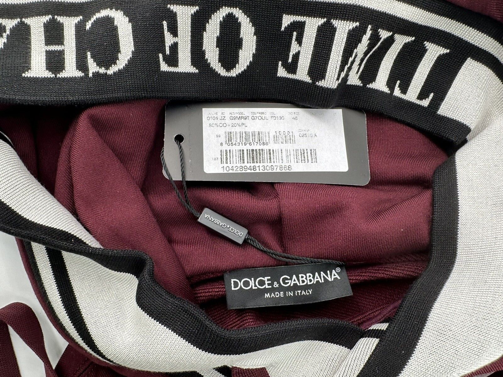 Dolce & Gabbana Size-46/S New Dolce&Gabbana Men's Sweatshirt Size US S / EU 44-46 / 1 - 7 Thumbnail