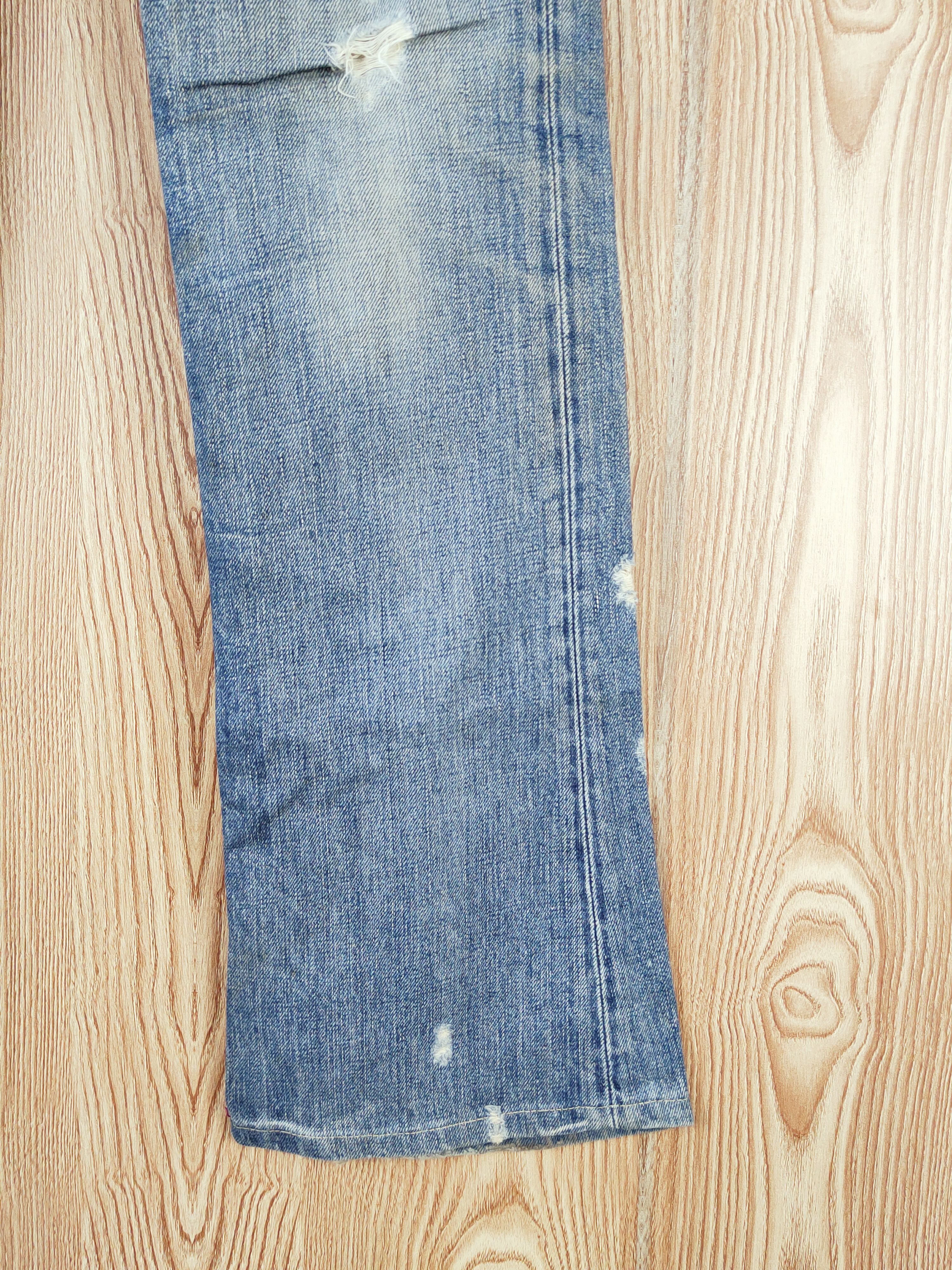 Japanese Brand Moussy Blue Distressed Ripped Jeans #W657 Size 30" / US 8 / IT 44 - 6 Thumbnail