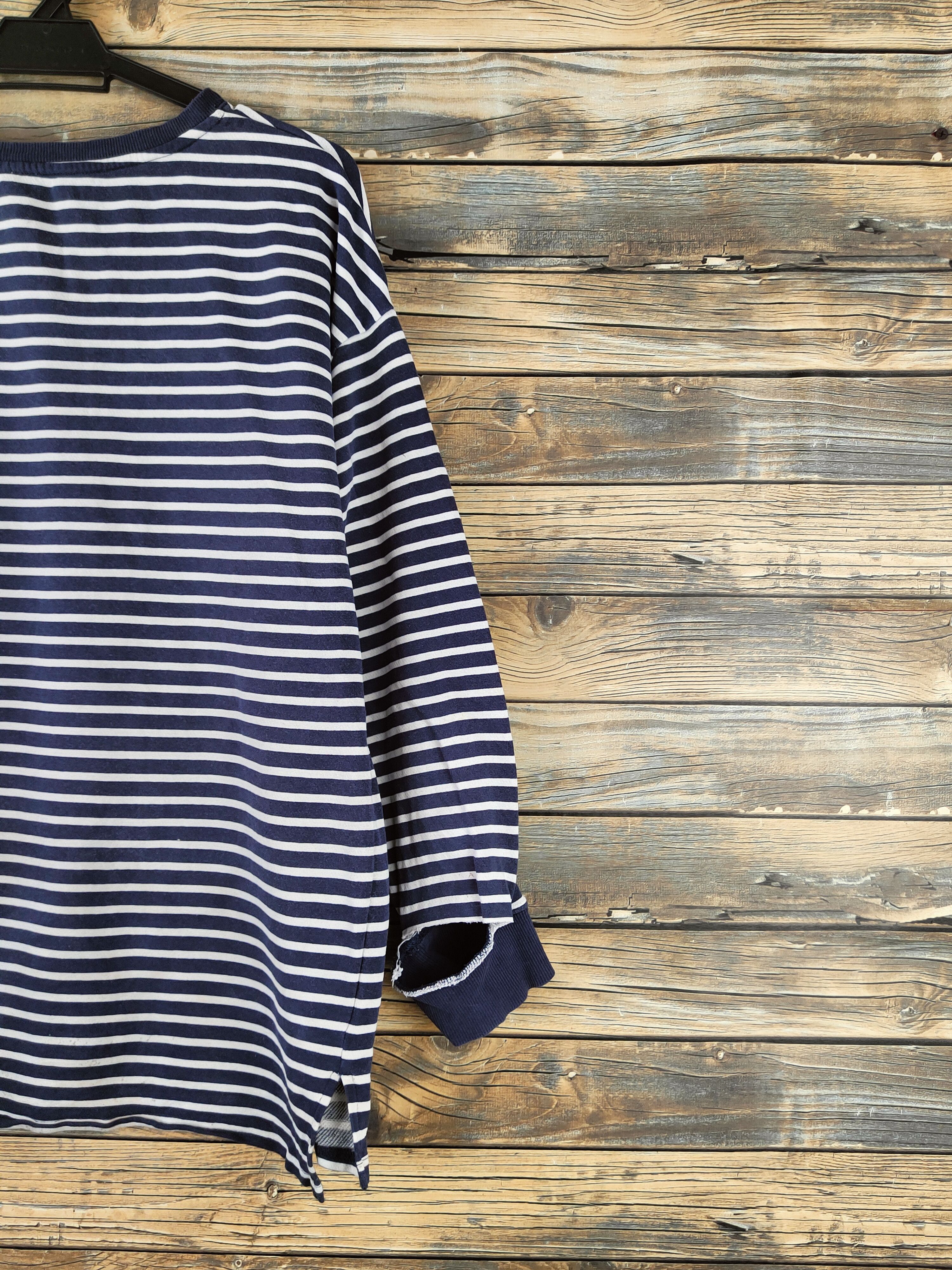Japanese Brand Kurt Cobain fashion by Japanese Brand Blue White Sweatshirt Size L / US 10 / IT 46 - 10 Thumbnail