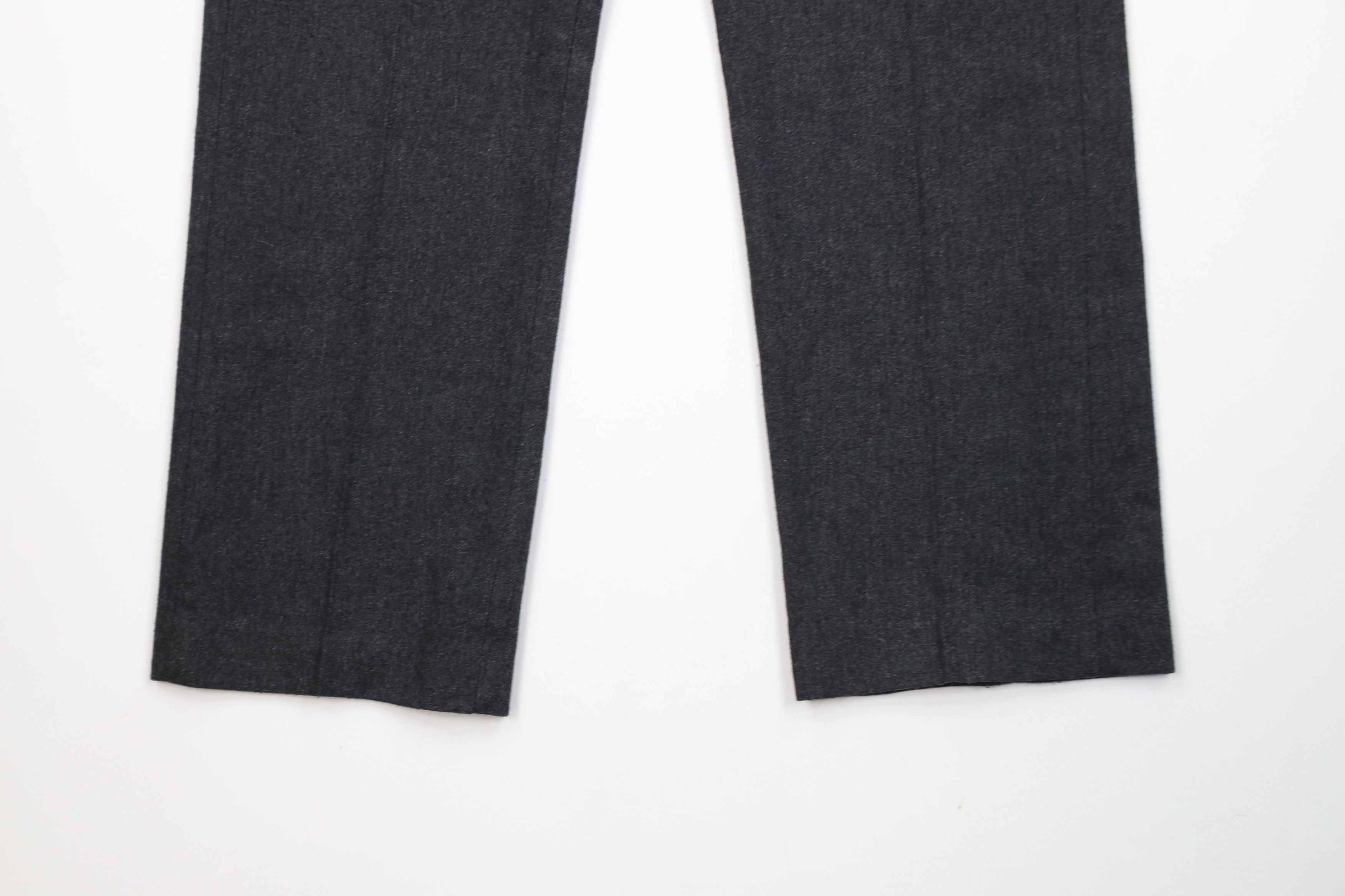 Vintage Vintage 70s Streetwear Flared Wide Leg Chino Pants Dark Gray Size US 34 / EU 50 - 4 Thumbnail