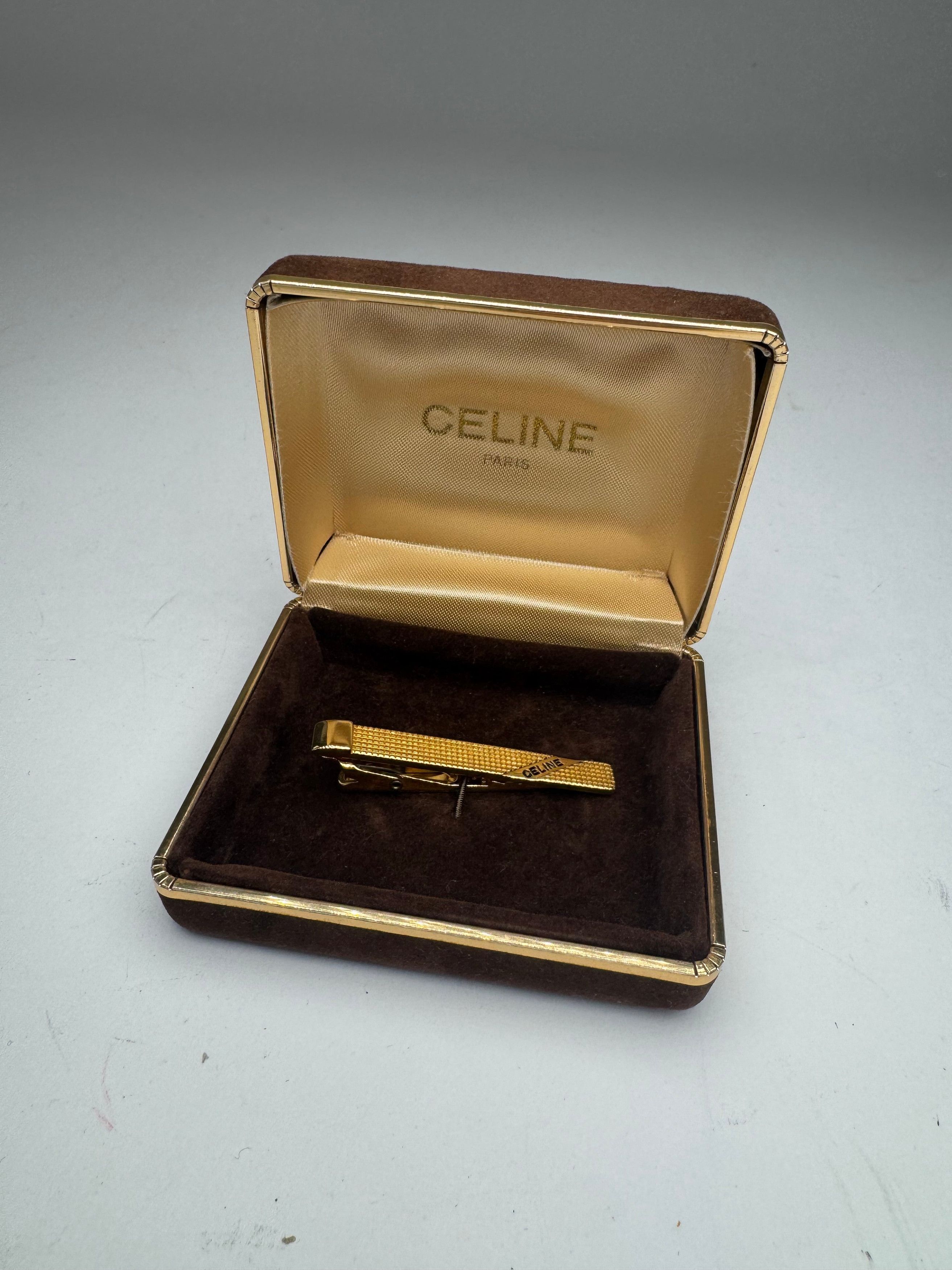 Celine Vintage Paris Money Tie Clamp Size ONE SIZE - 1 Thumbnail