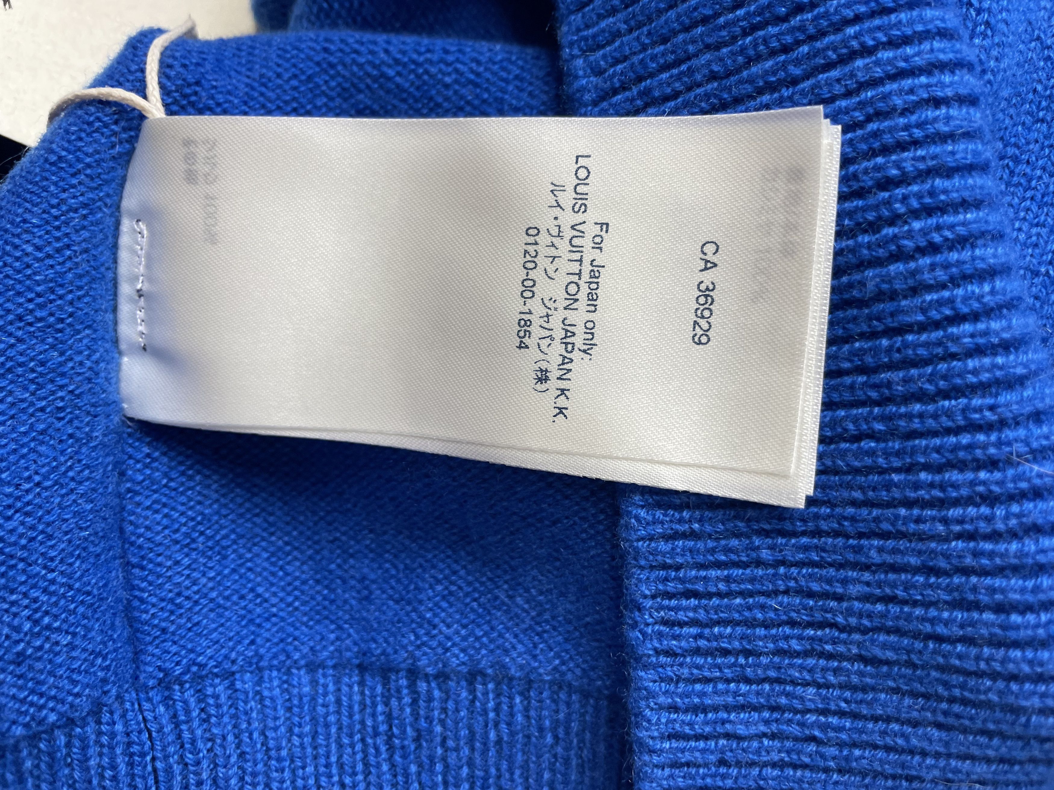 Louis Vuitton Louis Vuitton Blue LV Cuffs Cashmere Crewneck Size XS / US 0-2 / IT 36-38 - 12 Thumbnail