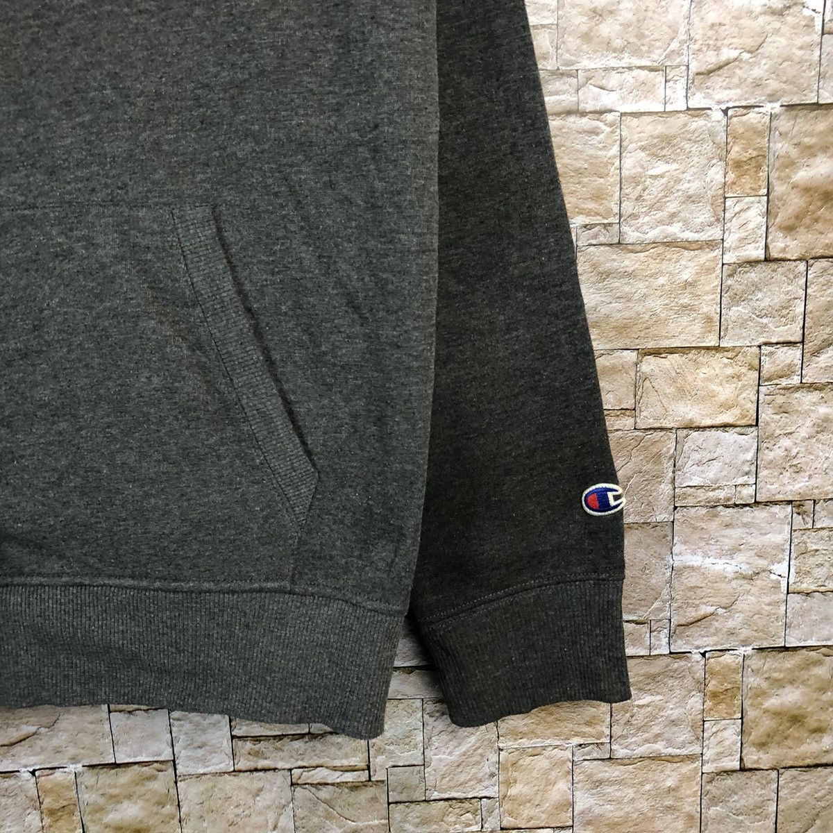 Champion Champion vintage plain Grey Hoodie #A706 Size US M / EU 48-50 / 2 - 8 Thumbnail