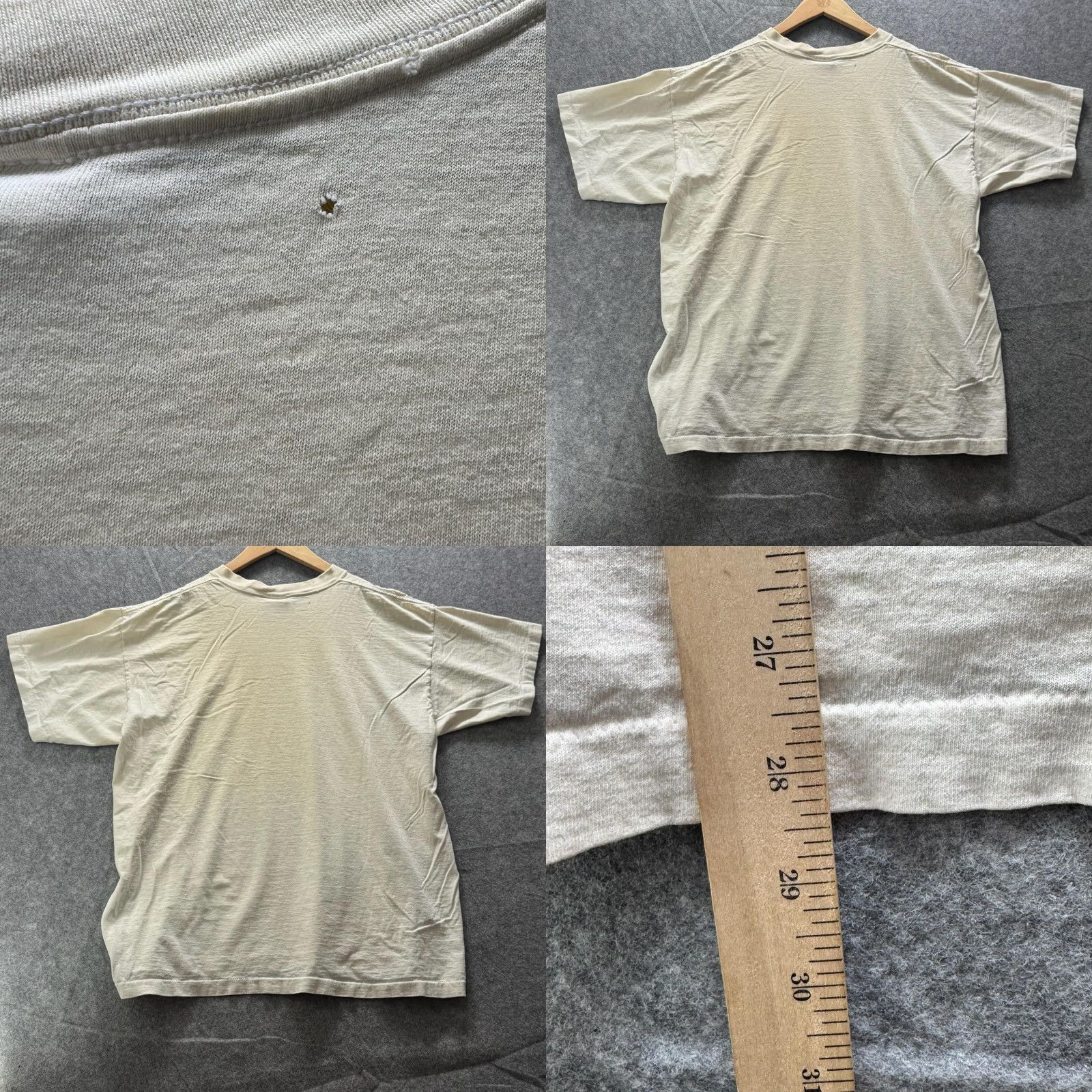 Logo 7 VINTAGE Mallard Embroidered Logo Shirt Mens XL White Small Chest Duck SS 80s Size US XL / EU 56 / 4 - 9 Thumbnail