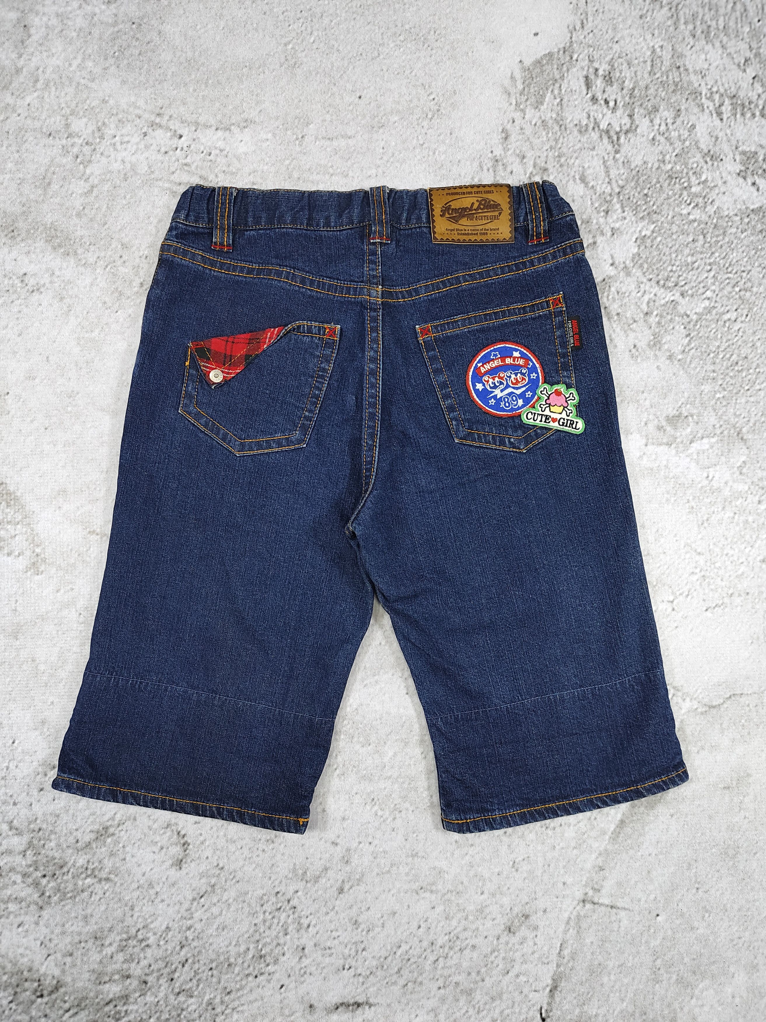 Angel Blue 00s Angel Blue❤️‍🔥Y2K Archive Cartoon Patch Plaid Hem Denim Size 30" / US 8 / IT 44 - 5 Thumbnail