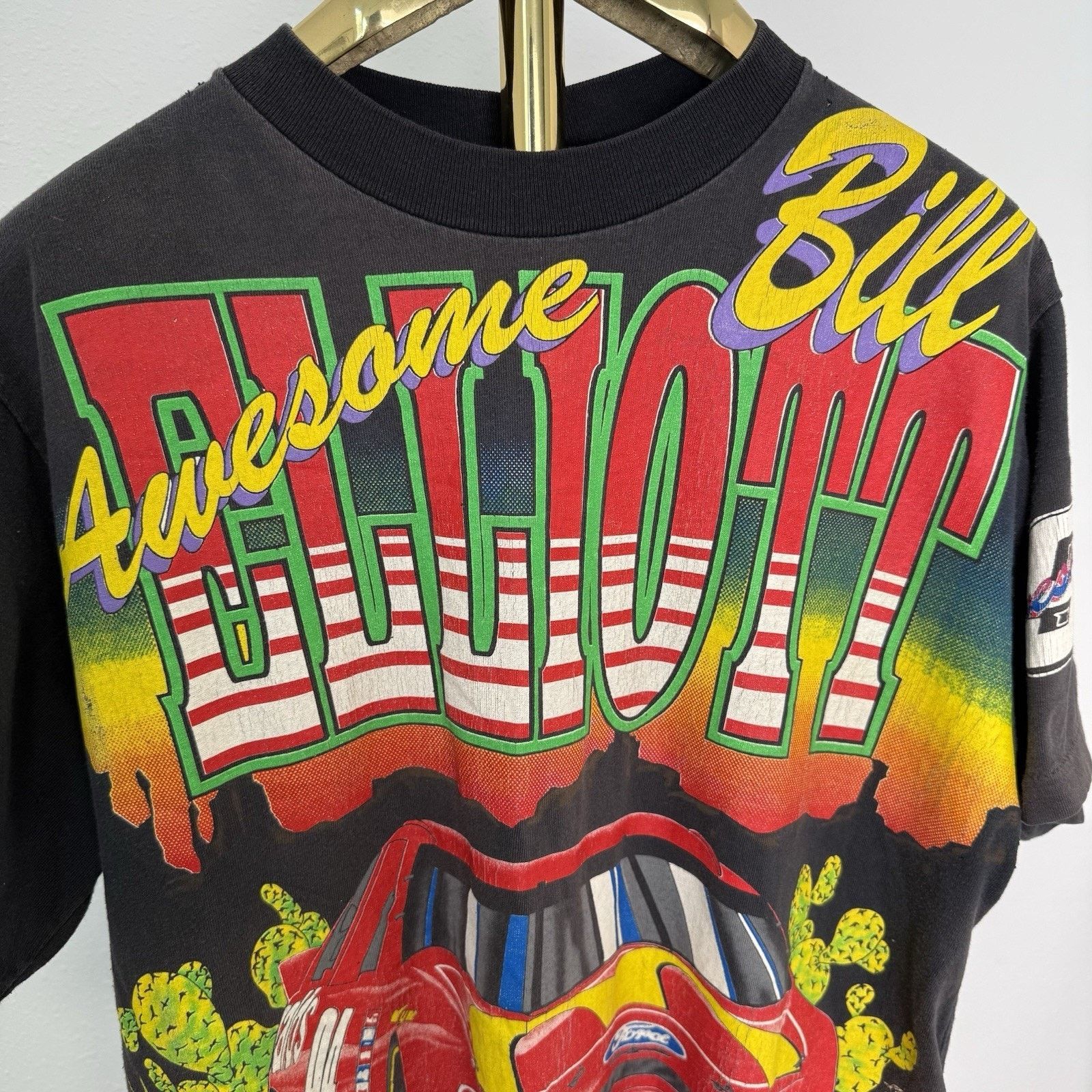 NASCAR × Vintage Vtg Bill Elliott Nascar Dawsonville AOP McDonalds T Shirt Size US L / EU 52-54 / 3 - 12 Thumbnail