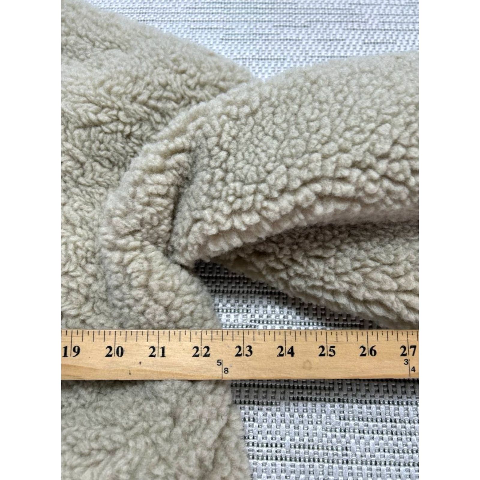Vintage kate spade new york Faux Shearling Coat Womens Large Beige Oversized Fit Single Breasted Jacket/Coat Size L / US 10 / IT 46 - 7 Thumbnail
