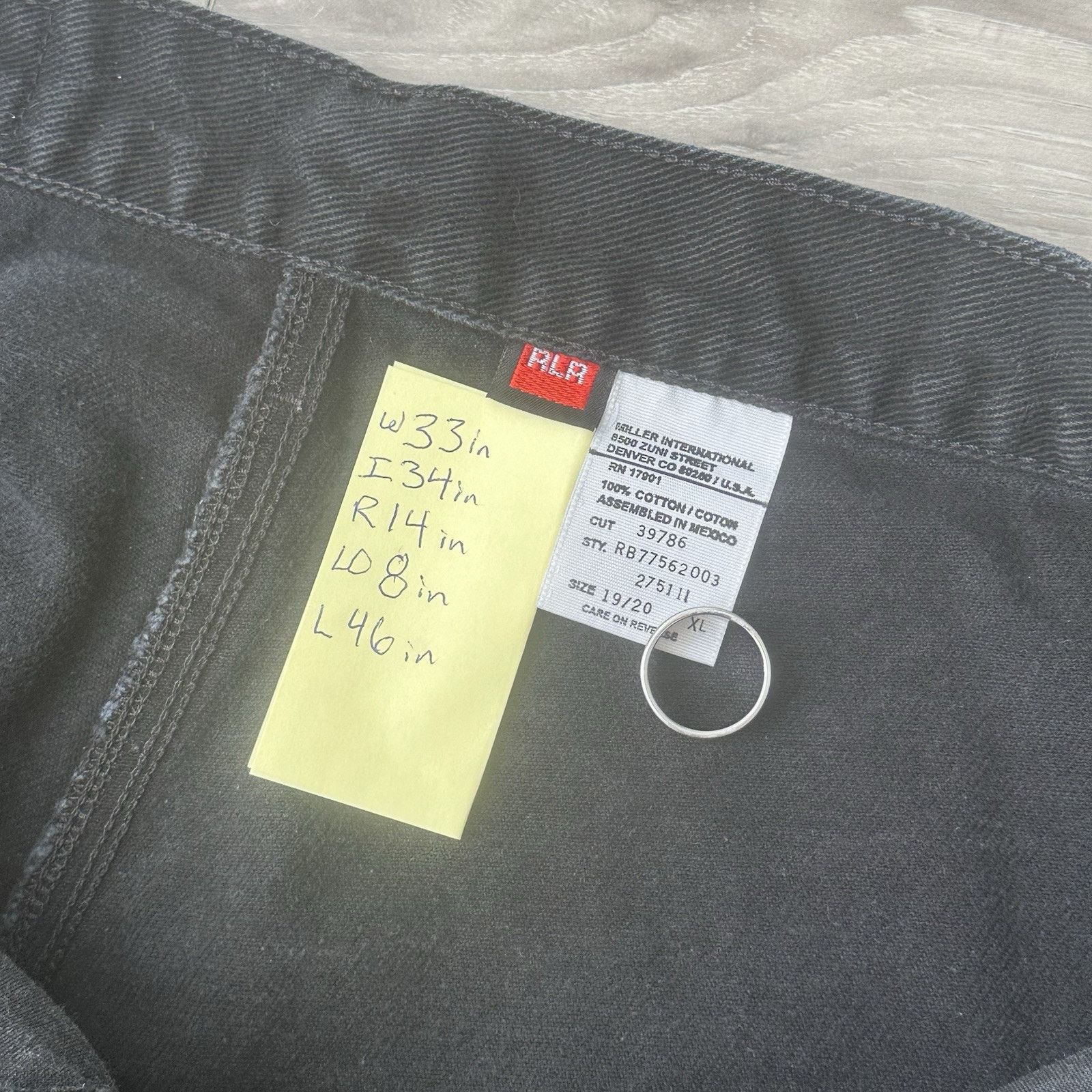 Vintage Rocky Mountain Vintage Jeans Women's 33x34 Black Bareback Size 33" - 4 Thumbnail