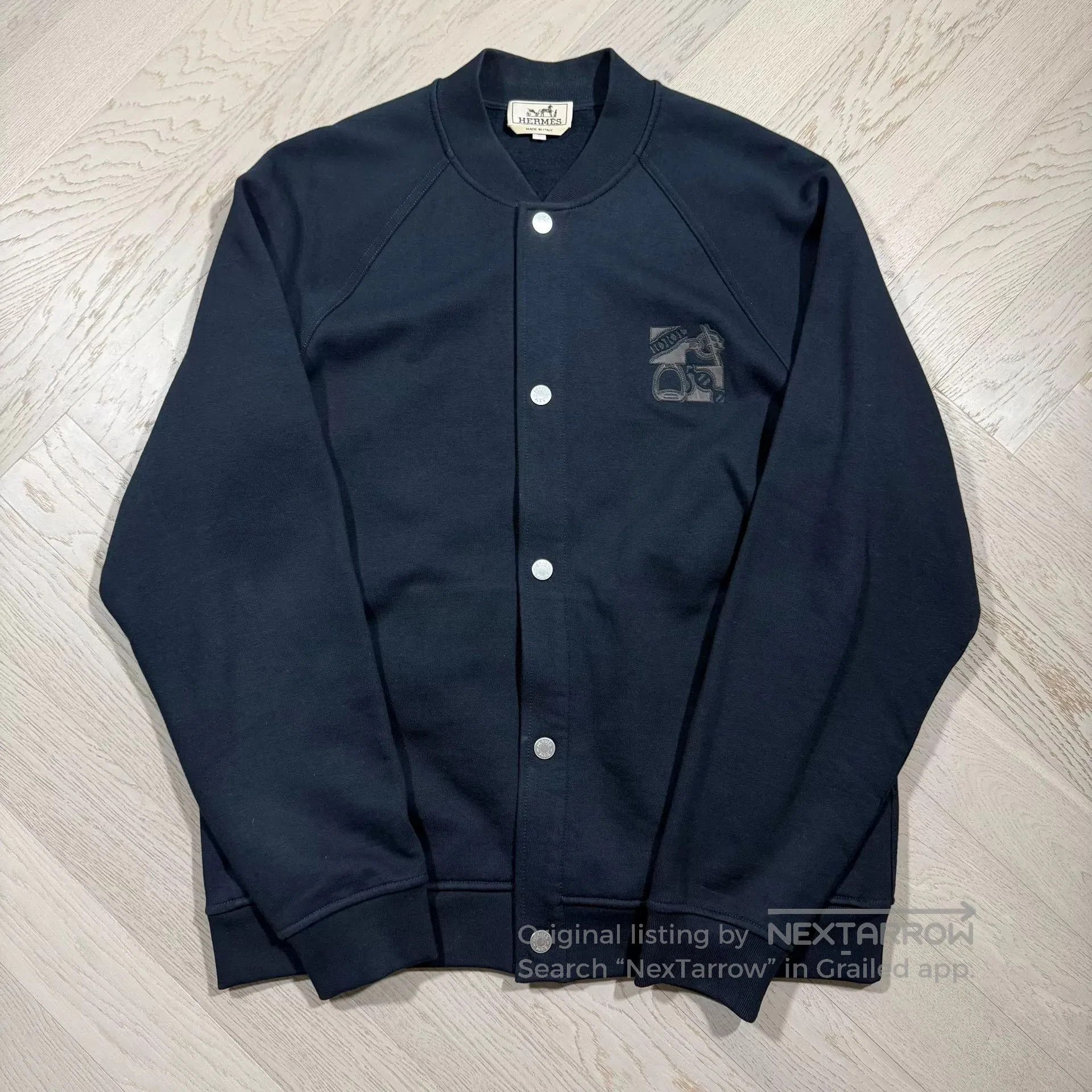 Visvim Hermès 'Metallerie au Carre' Baseball Jacket. Size US XL / EU 56 / 4 - 1 Thumbnail