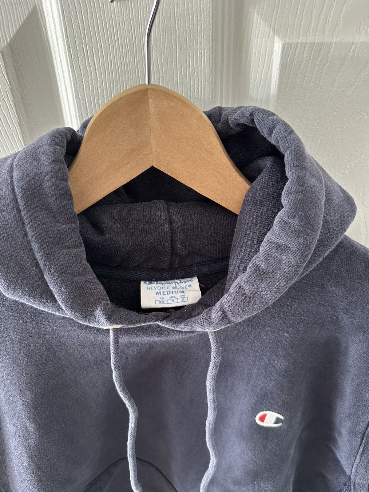 Champion Vintage Navy Champion Hoodie Size US M / EU 48-50 / 2 - 2 Thumbnail