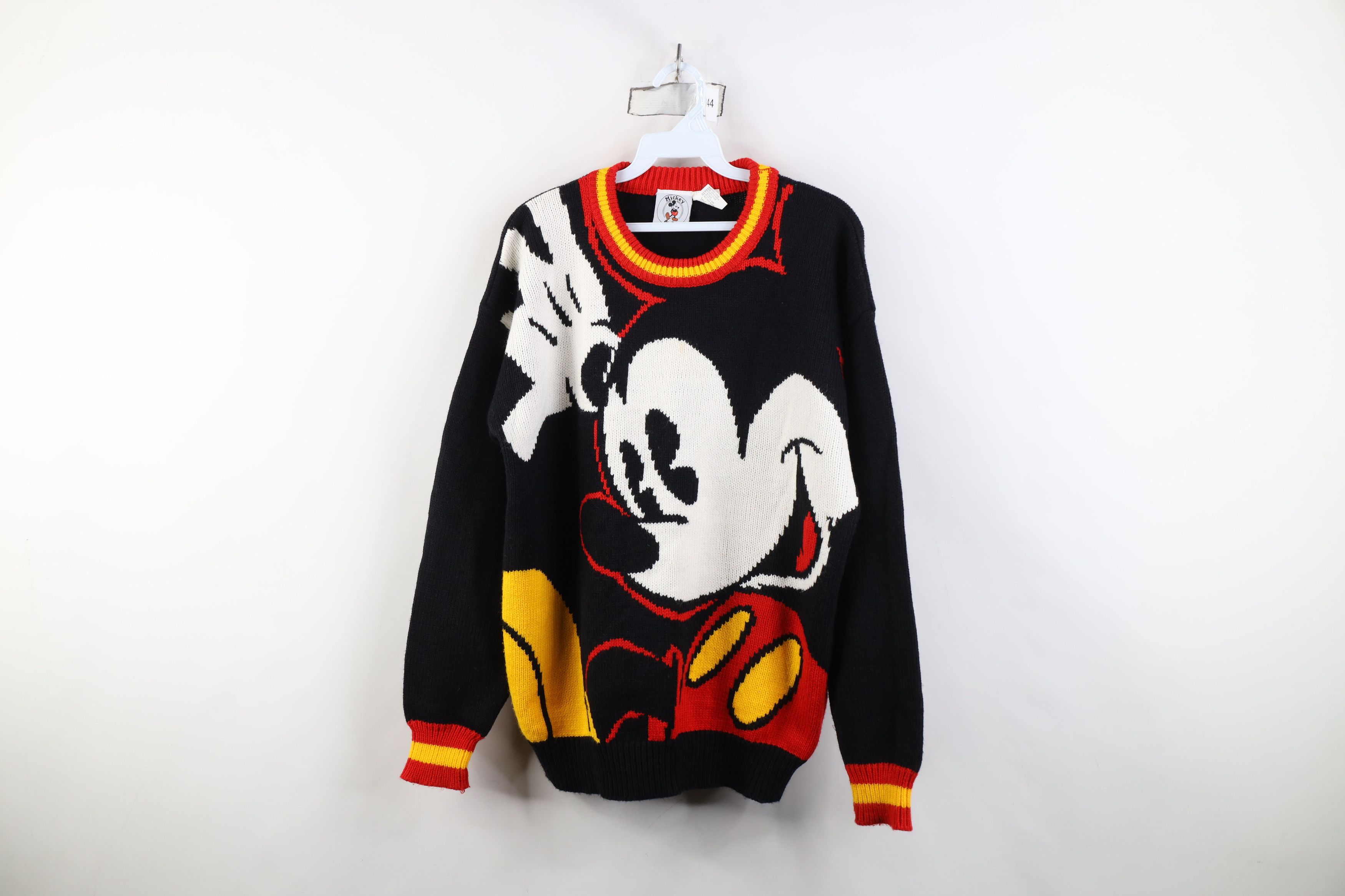 Disney Vintage 80s 90s Disney Mickey Mouse Jumbo Crewneck Sweater Size M / US 6-8 / IT 42-44 - 1 Thumbnail