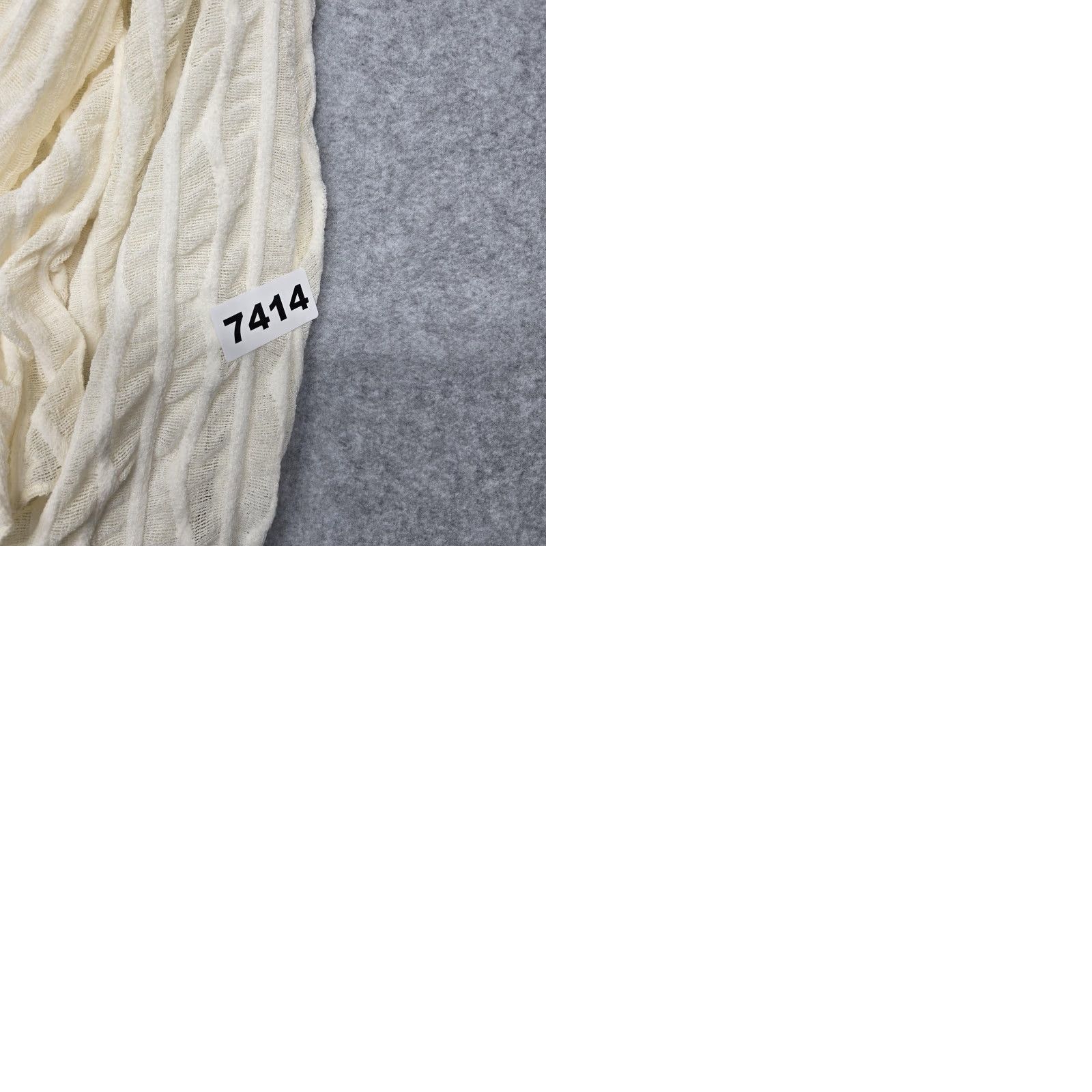 Vintage Nocturne Dress Womens Medium White Off Shoulder Textured Knit Bodycon Maxi Gown Size M / US 6-8 / IT 42-44 - 10 Thumbnail