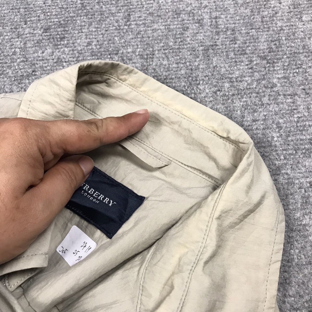 Burberry BURBERRY GRAY FADED ZIP JACKET Size US L / EU 52-54 / 3 - 16 Thumbnail