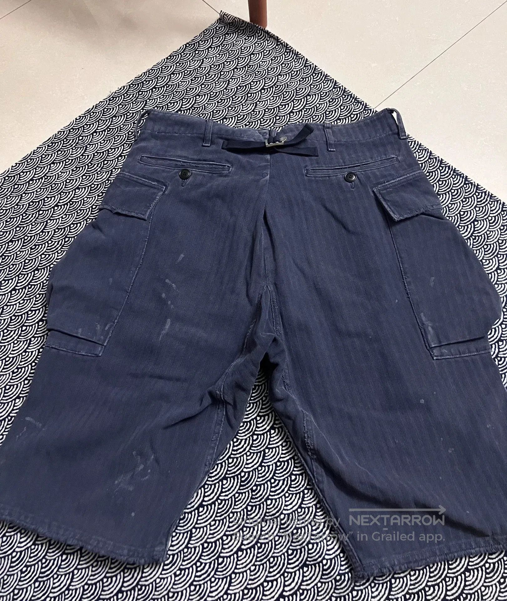 Visvim visvim 20SS Splatter Distressed Cargo Shorts. Size US 26 / EU 42 - 2 Thumbnail