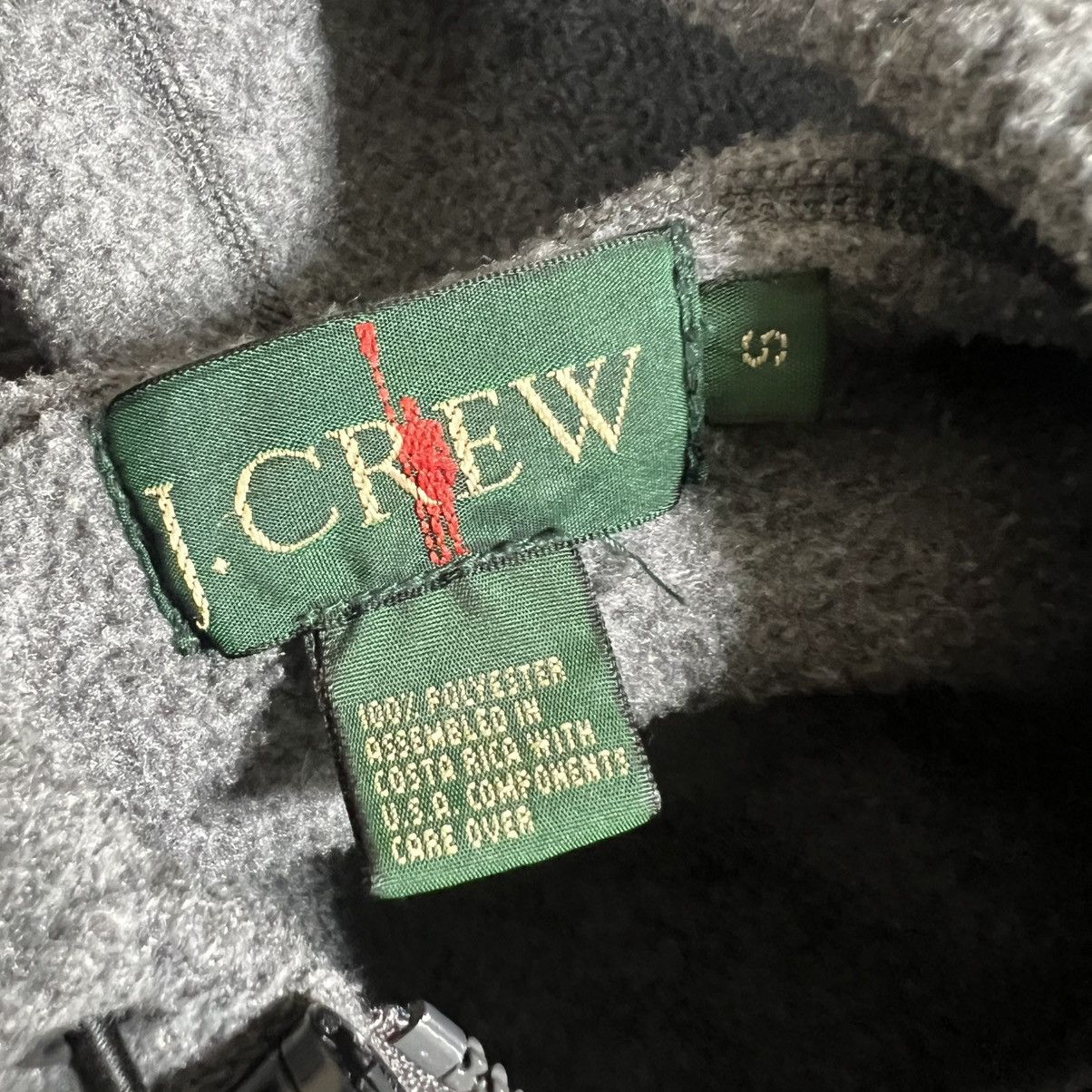 J.Crew Vintage J Crew Hooded Quarter Zip Sherpa Hoodie Y2K Cozy Size US S / EU 44-46 / 1 - 6 Thumbnail
