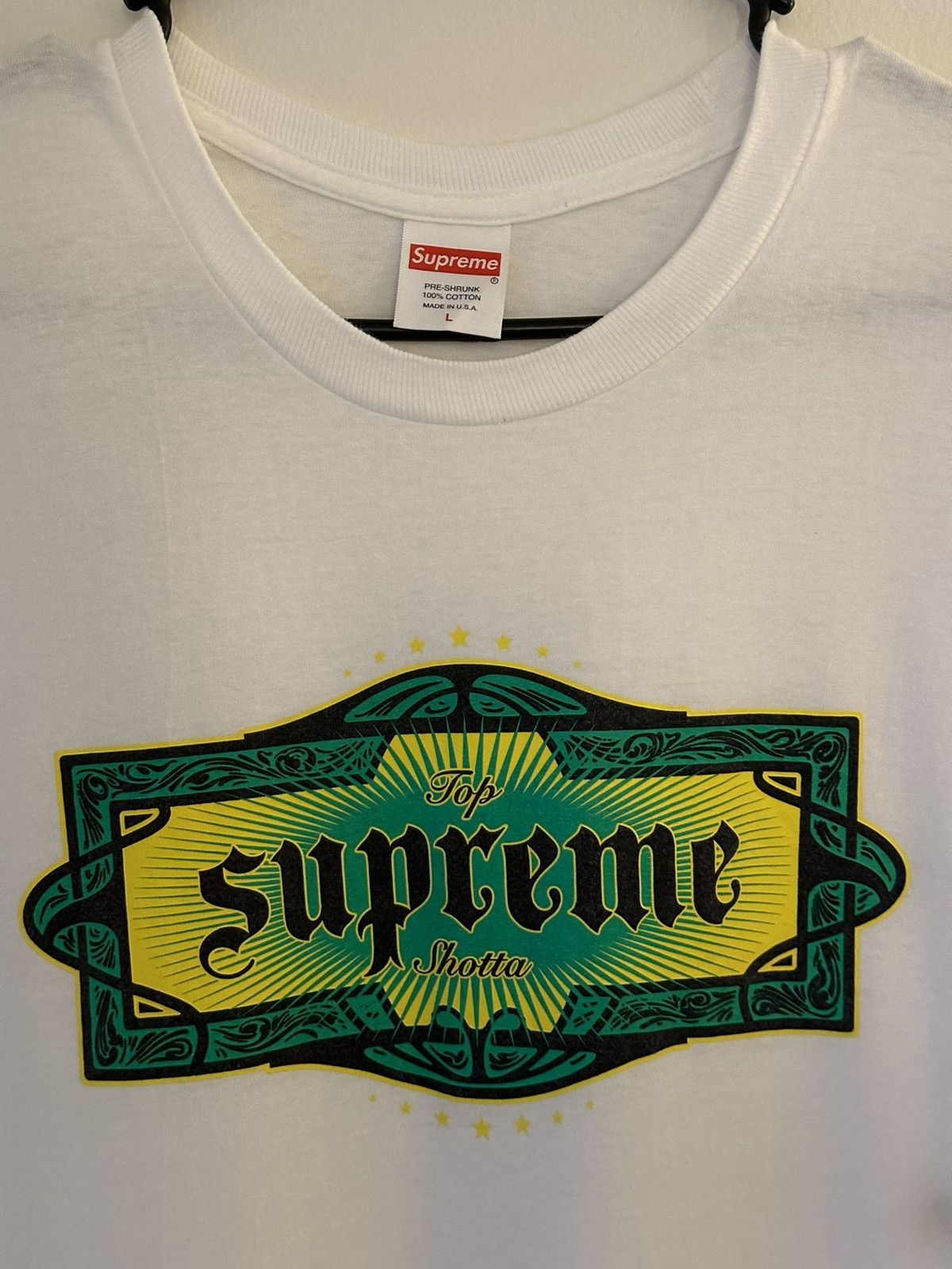 Supreme Supreme Top Shotta Tee Size US L / EU 52-54 / 3 - 2 Thumbnail