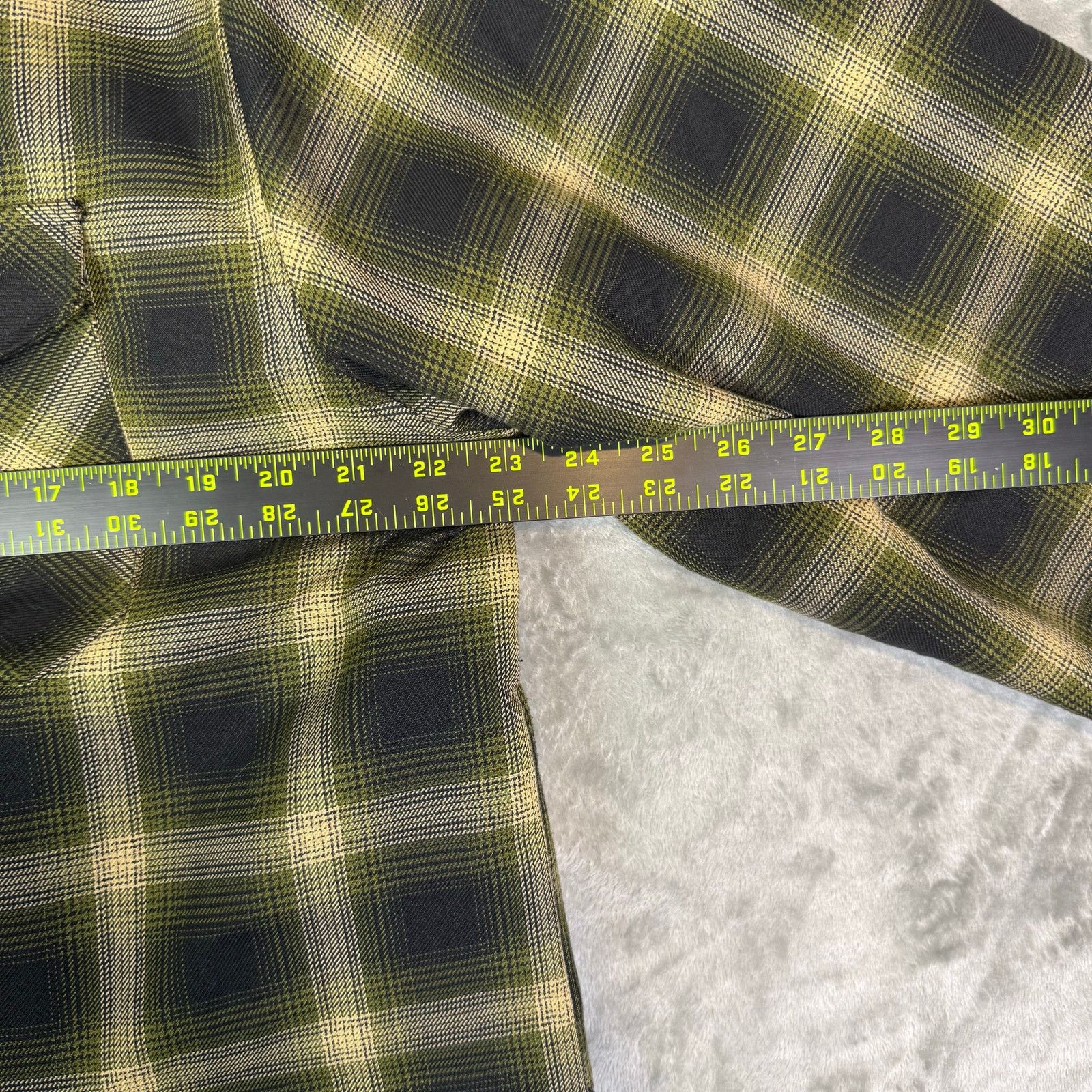 Dixxon Longbow quilted lined plaid button up shirt mens L