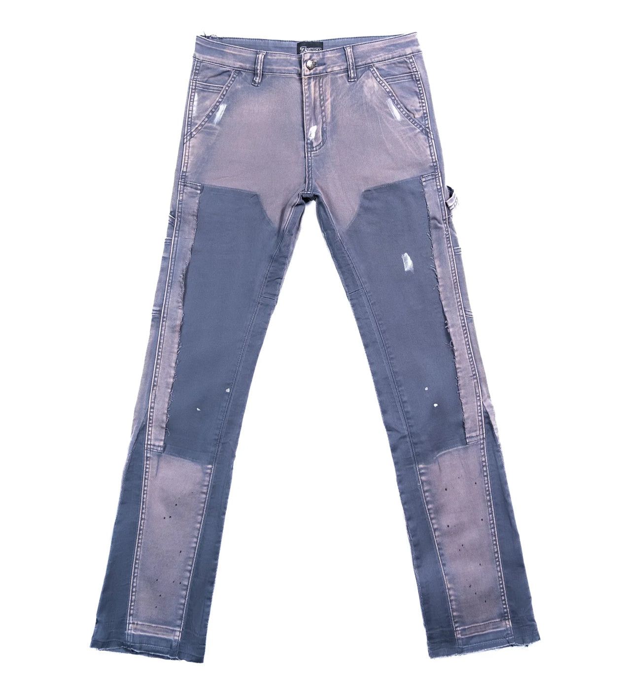 TRIPLE SEVENS x Sniper Gang Flared Denim Grey/Blue Jeans Size US 38 / EU 54 - 1 Thumbnail
