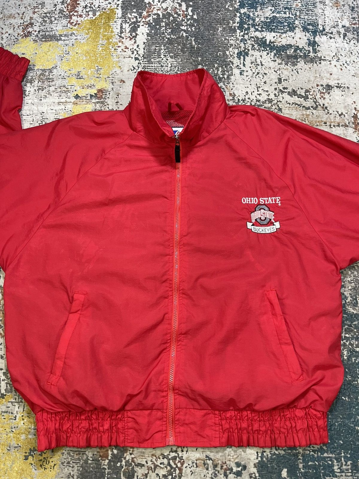 Logo Athletic Vintage 90s Ohio State Buckeyes Windbreaker Jacket Size US L / EU 52-54 / 3 - 5 Thumbnail