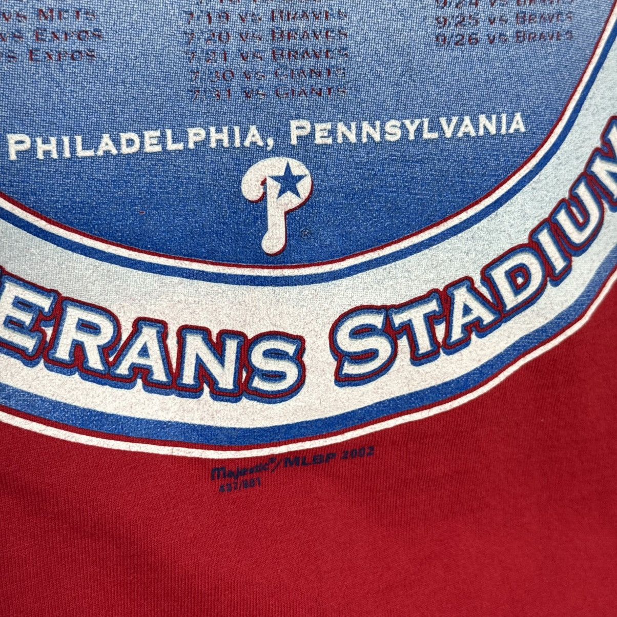 Vintage Vintage Philadelphia Phillies Veterans Stadium 2002 T-Shirt Size US M / EU 48-50 / 2 - 10 Thumbnail