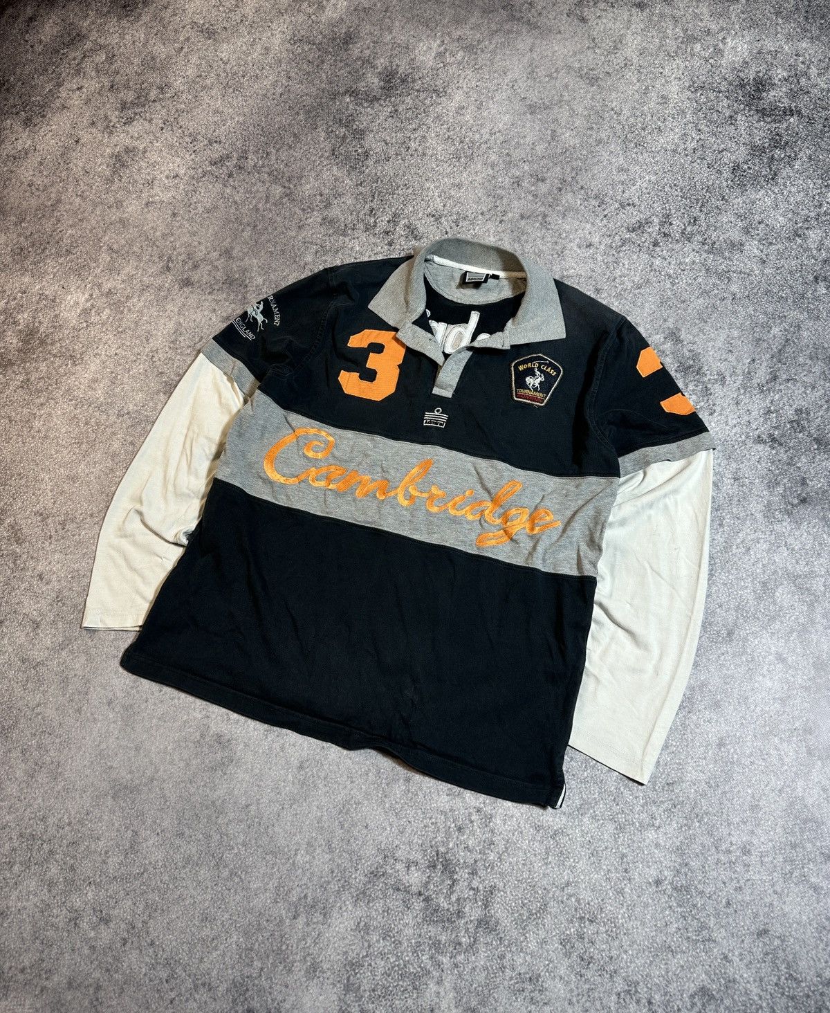 Vintage Vintage Admiral Cambridge 3 Long Rugby Polo Sportswear M Y2K Size US M / EU 48-50 / 2 - 1 Thumbnail