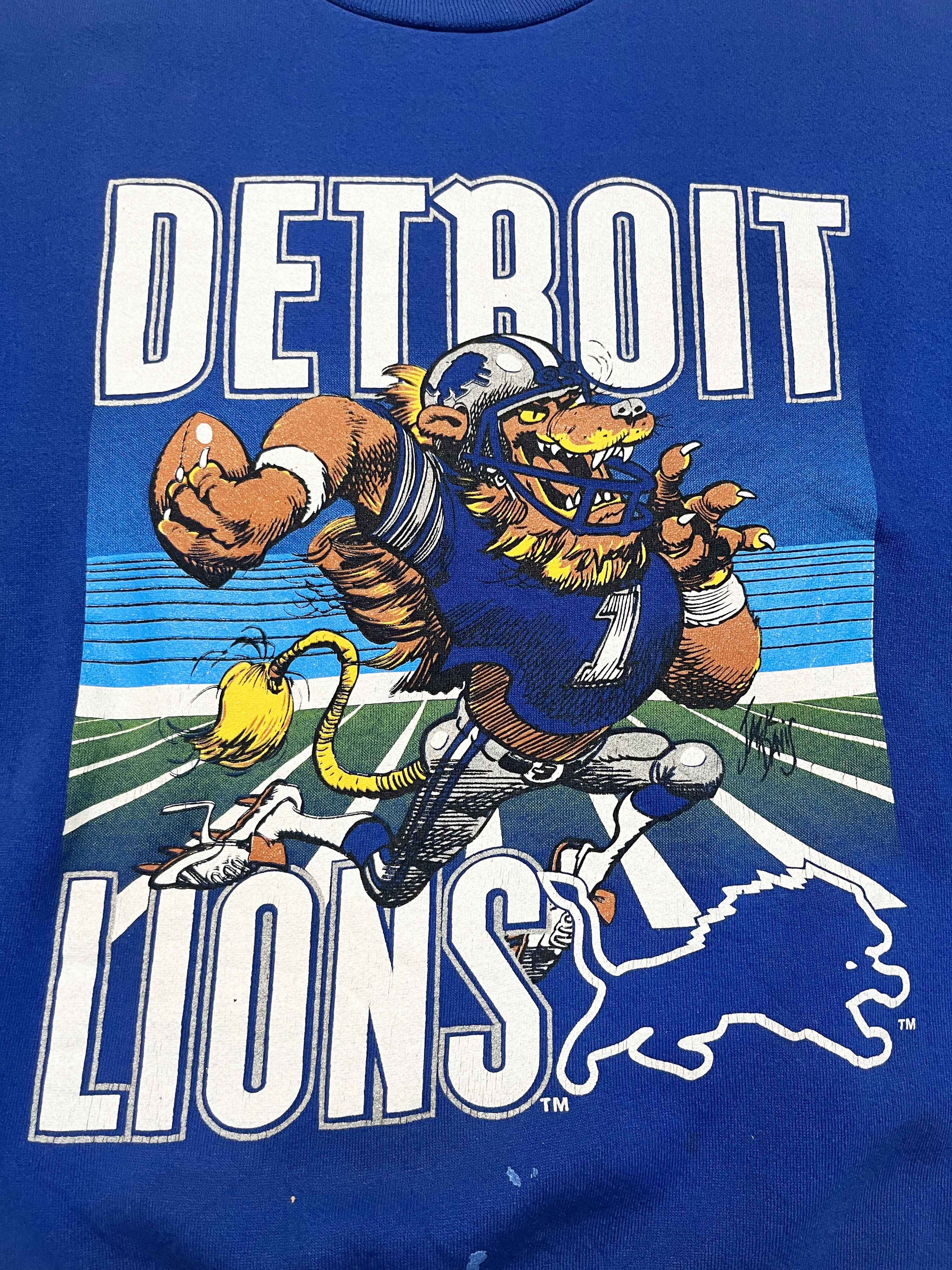 Nutmeg Vintage Nutmeg NFL Detroit Lions Crewneck Sweatshirt Size US L / EU 52-54 / 3 - 2 Thumbnail