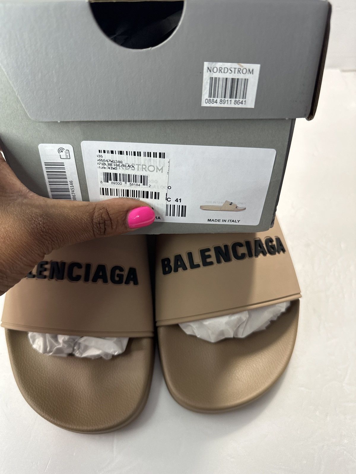Balenciaga New Authentic Balenciaga Logo Sport Slide Size US 11 / IT 41 - 10 Thumbnail