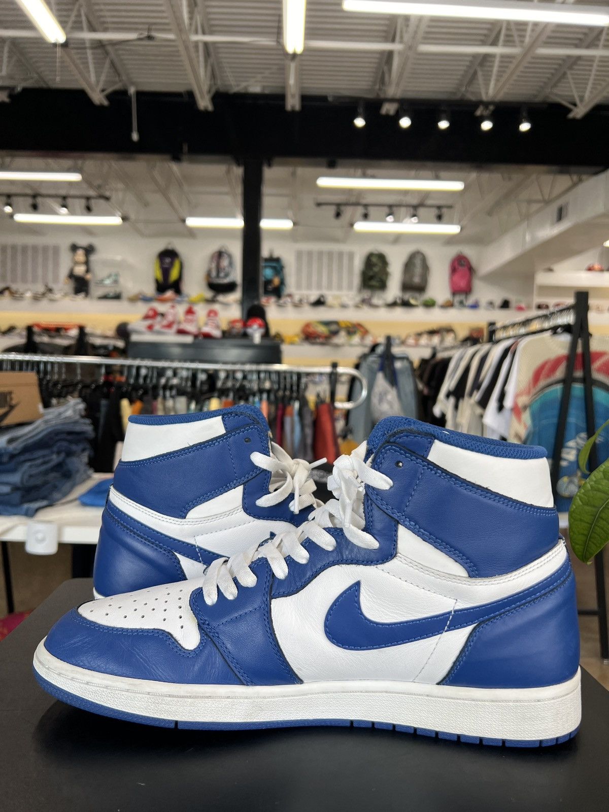 Jordan Brand × Nike Air Jordan 1 Storm Blue Sz. 12 (2016) Size US 12 / EU 45 - 3 Thumbnail