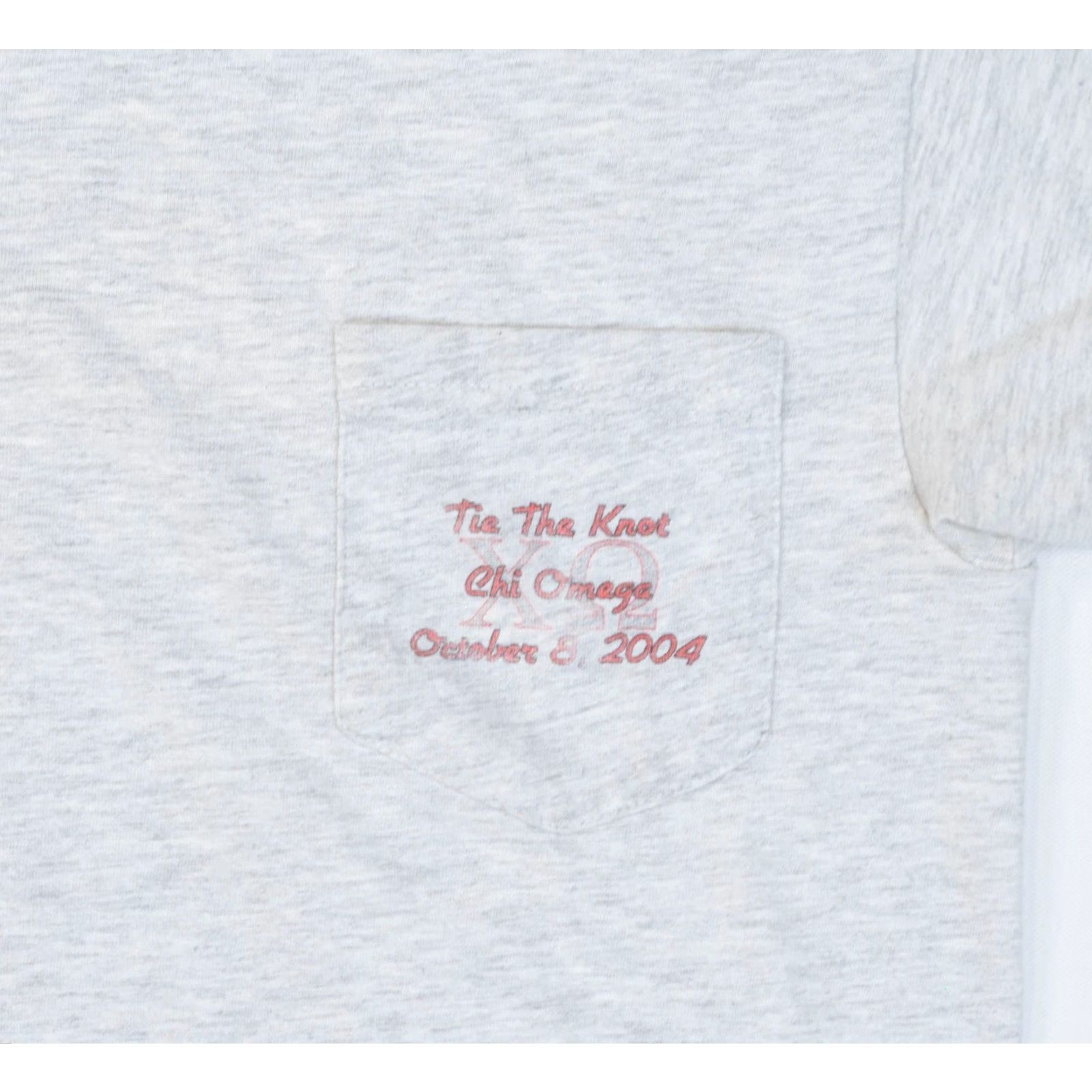 Hanes VINTAGE Hanes Fraternity Clemson University Chi Omega Frat Tee S Gray Crew Neck Short Sleeve 90s Rock Band Theme Mens Size US S / EU 44-46 / 1 - 5 Thumbnail