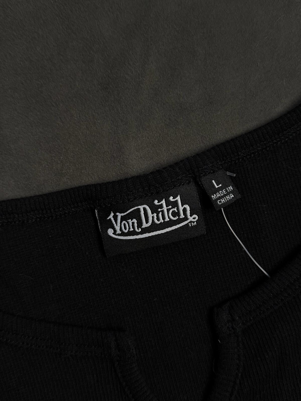 Von Dutch Y2k Von Dutch Classic Cropped Green Orange Tank Top L Size M / US 6-8 / IT 42-44 - 3 Thumbnail